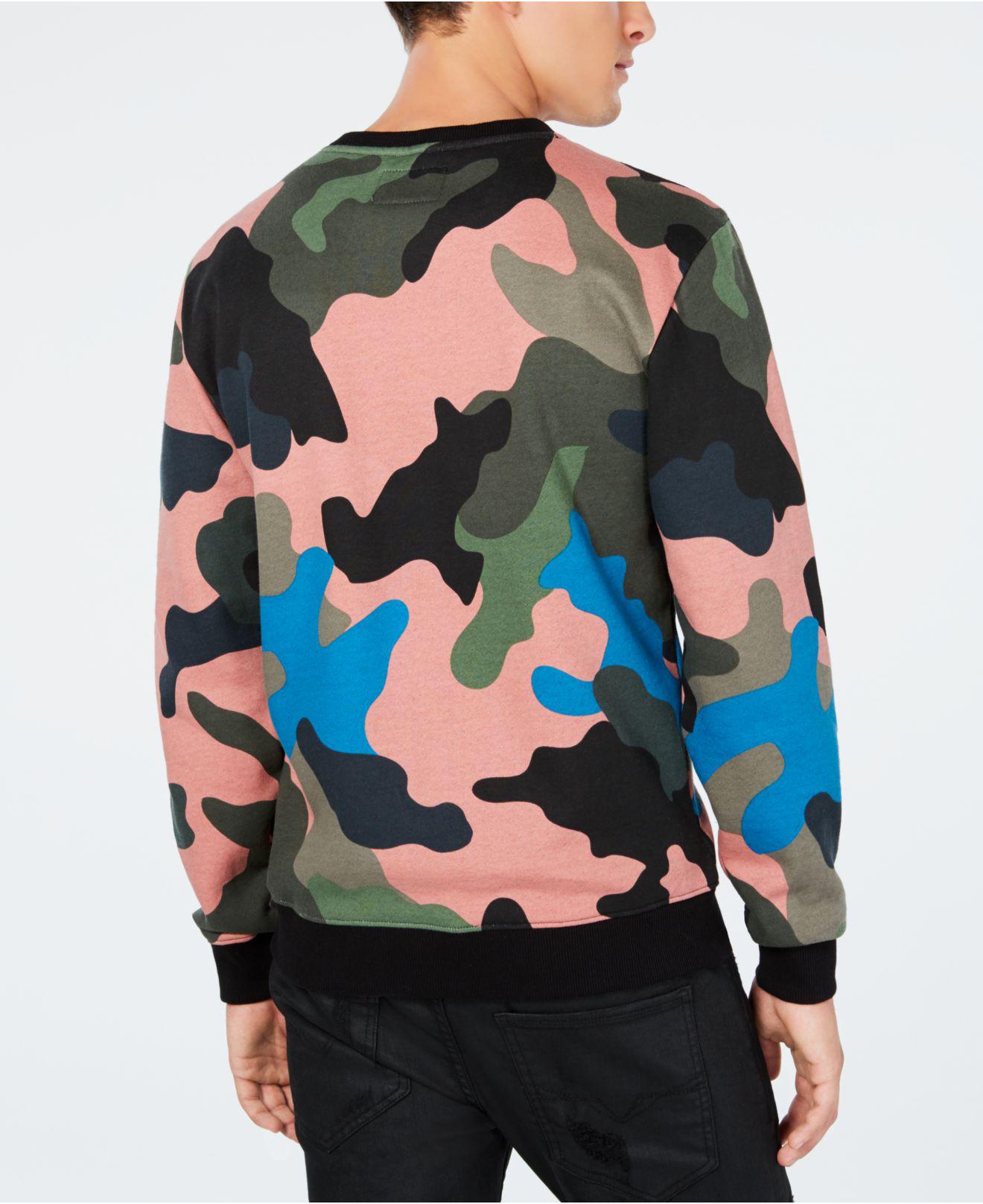 guess camo sweatshirt