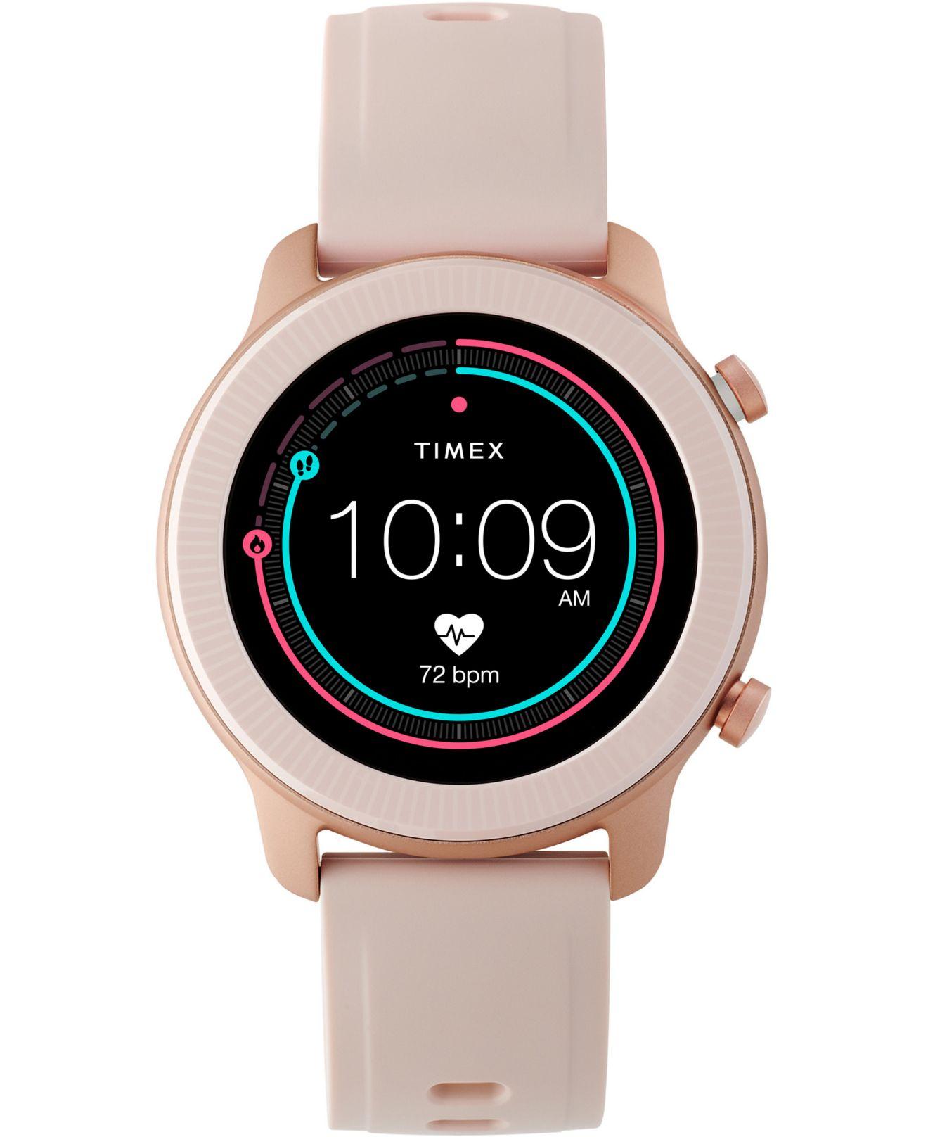 Timex Metropolitan R Blush Silicone Strap Amoled Touchscreen Smart ...