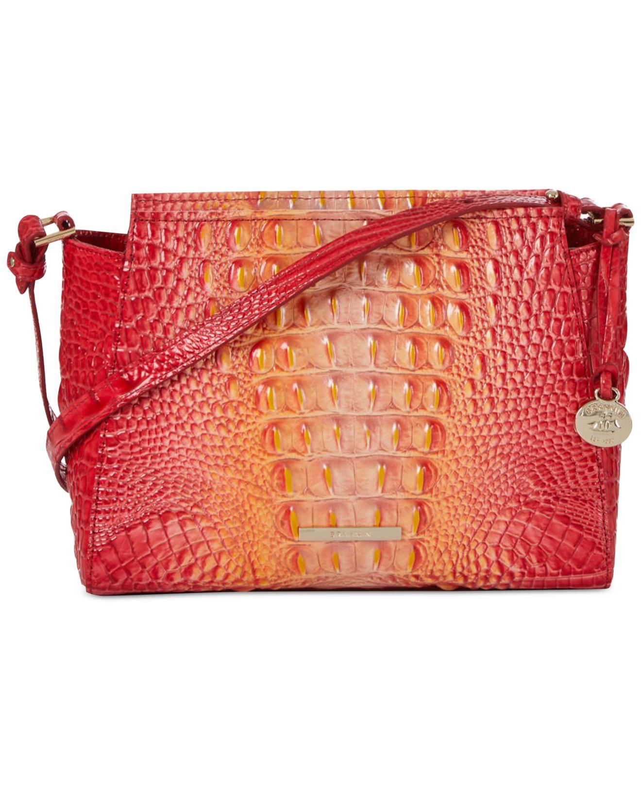 Brahmin Hillary Leather Crossbody in Red Lyst