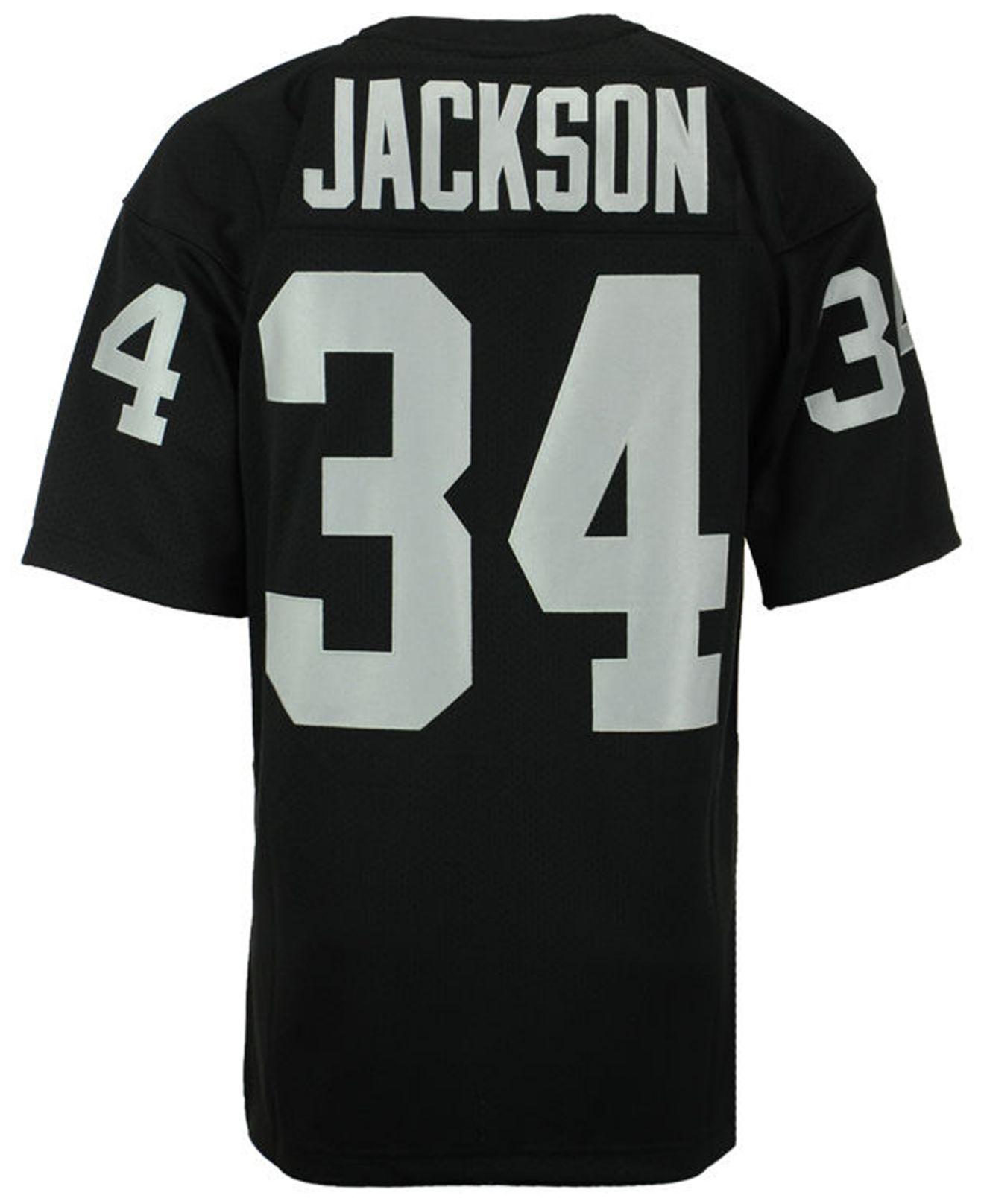 Mitchell & Ness Synthetic Bo Jackson Los Angeles Raiders Authentic ...