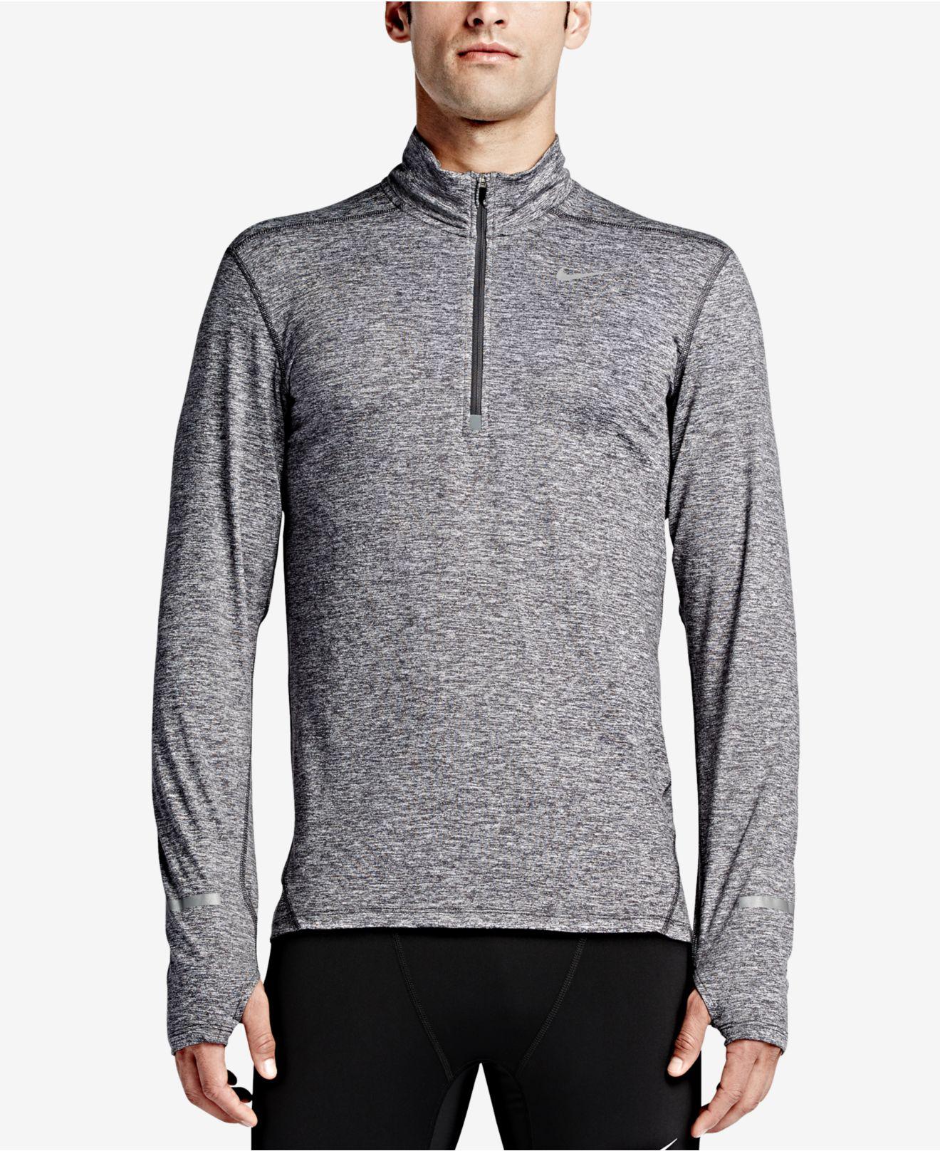 Download Nike Synthetic Element Dri-fit Half-zip Running Shirt in ...