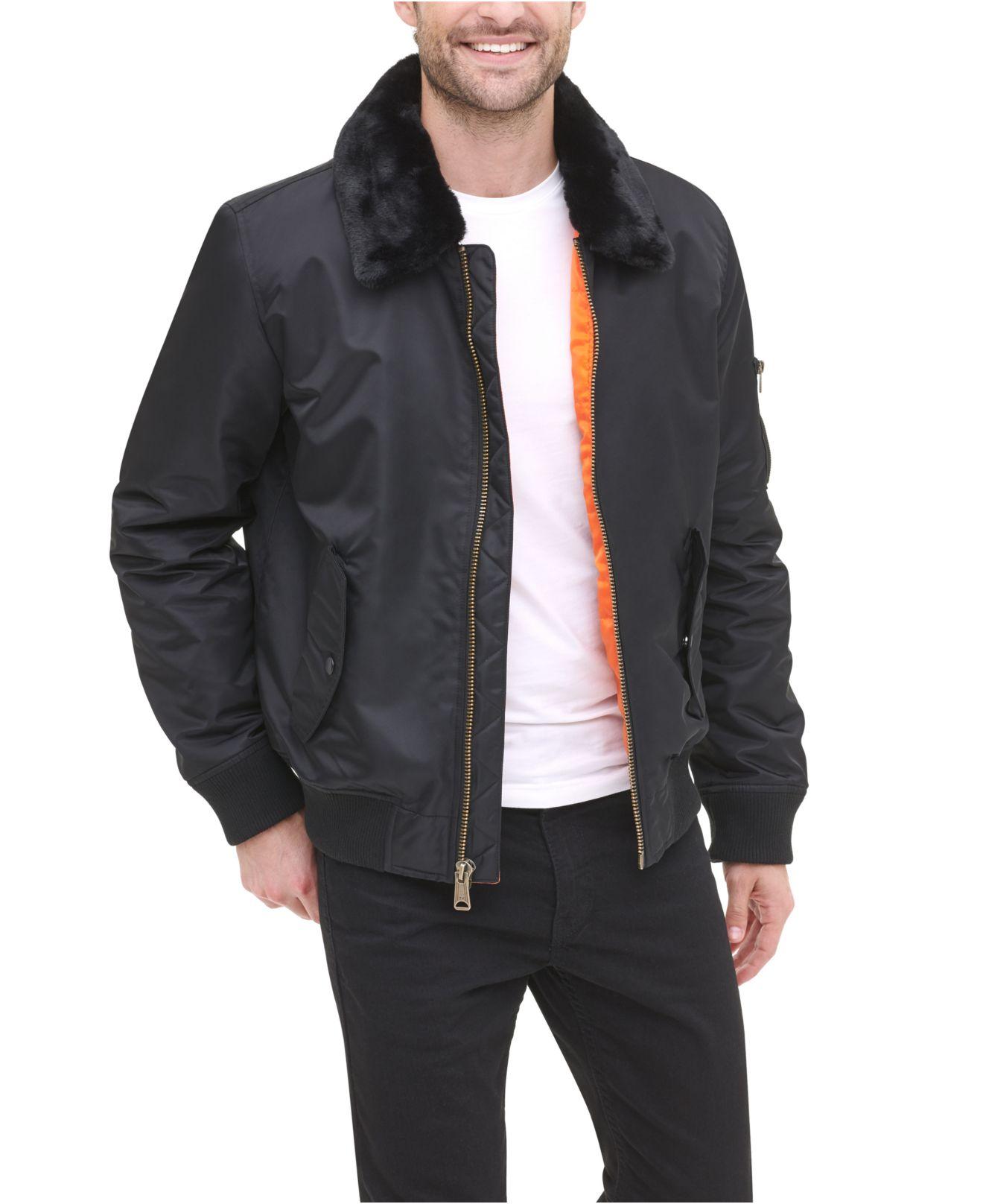 Tommy Hilfiger Military Bomber Jacket, Created For Macy's in Black for