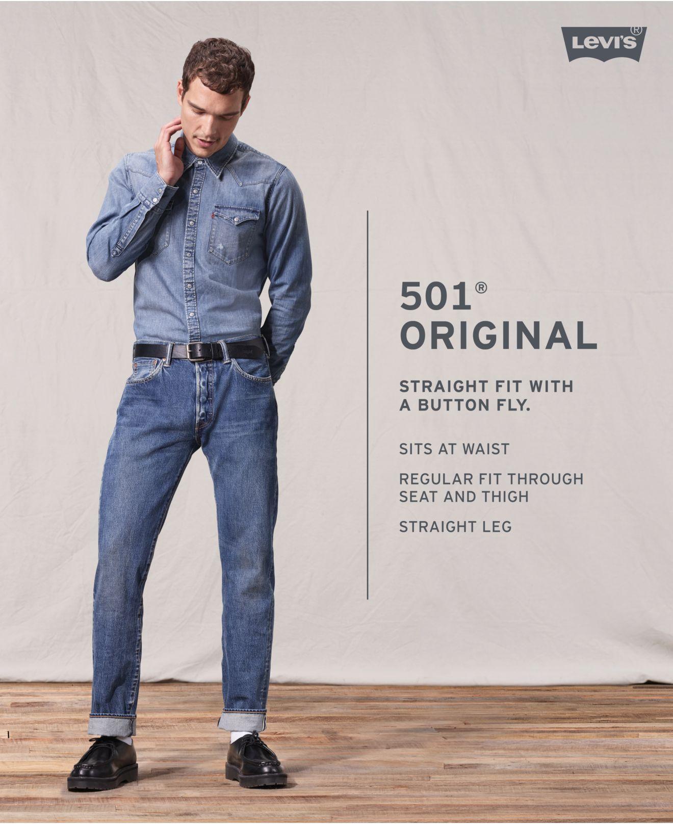 macy's levi's 501 button fly
