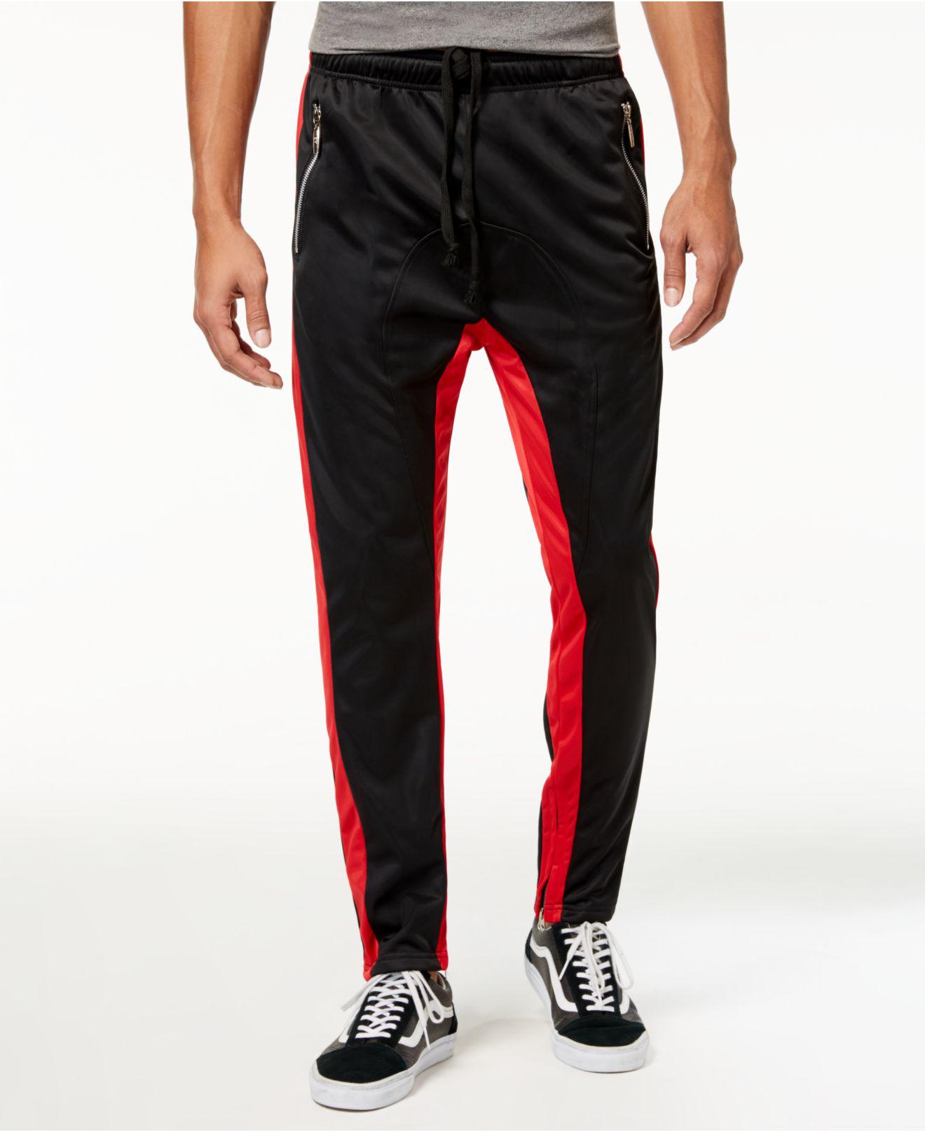 American Stitch Men's Tricot Stripe Track Pants in Black/Red Stripe (Red) for Men - Lyst