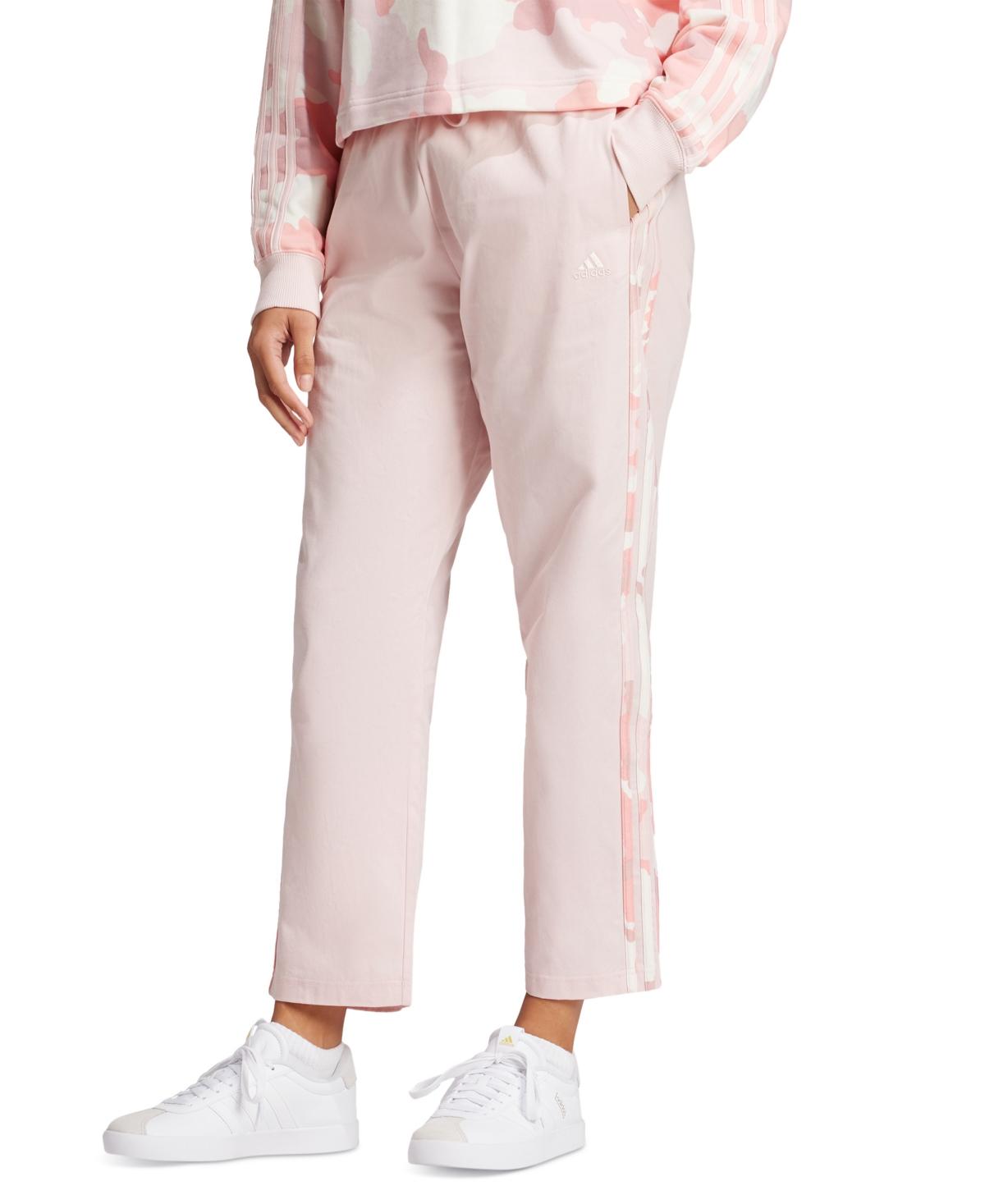 adidas Cotton Camo 3 stripes Pants in Pink Lyst