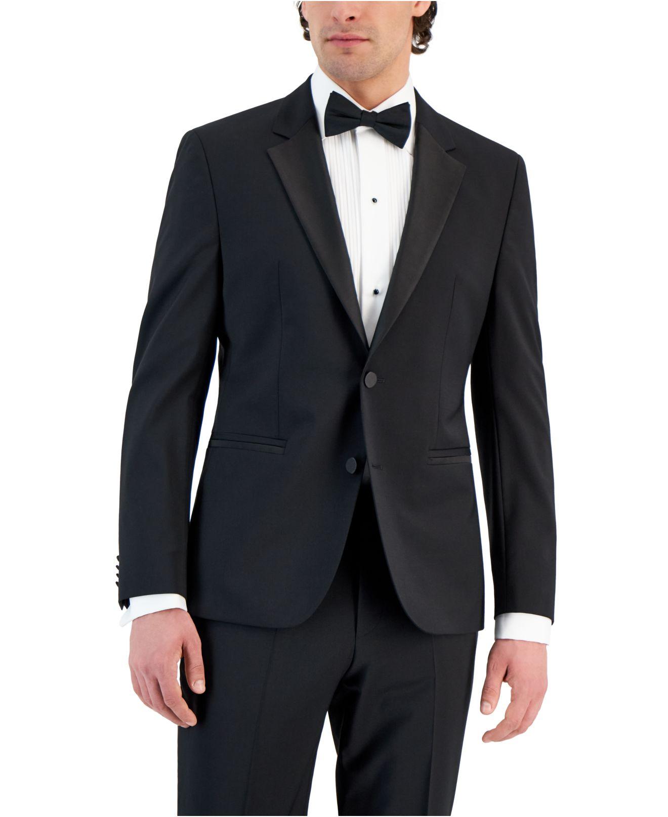 HUGO Modernfit Tuxedo Jacket in Blue for Men Lyst