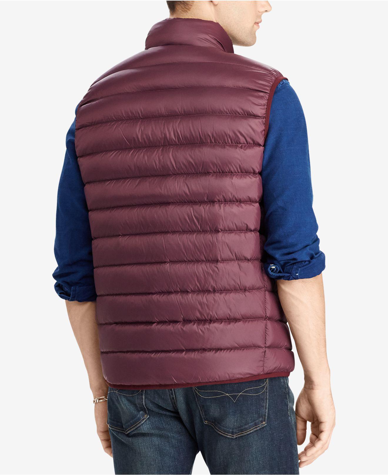 ralph lauren packable down vest