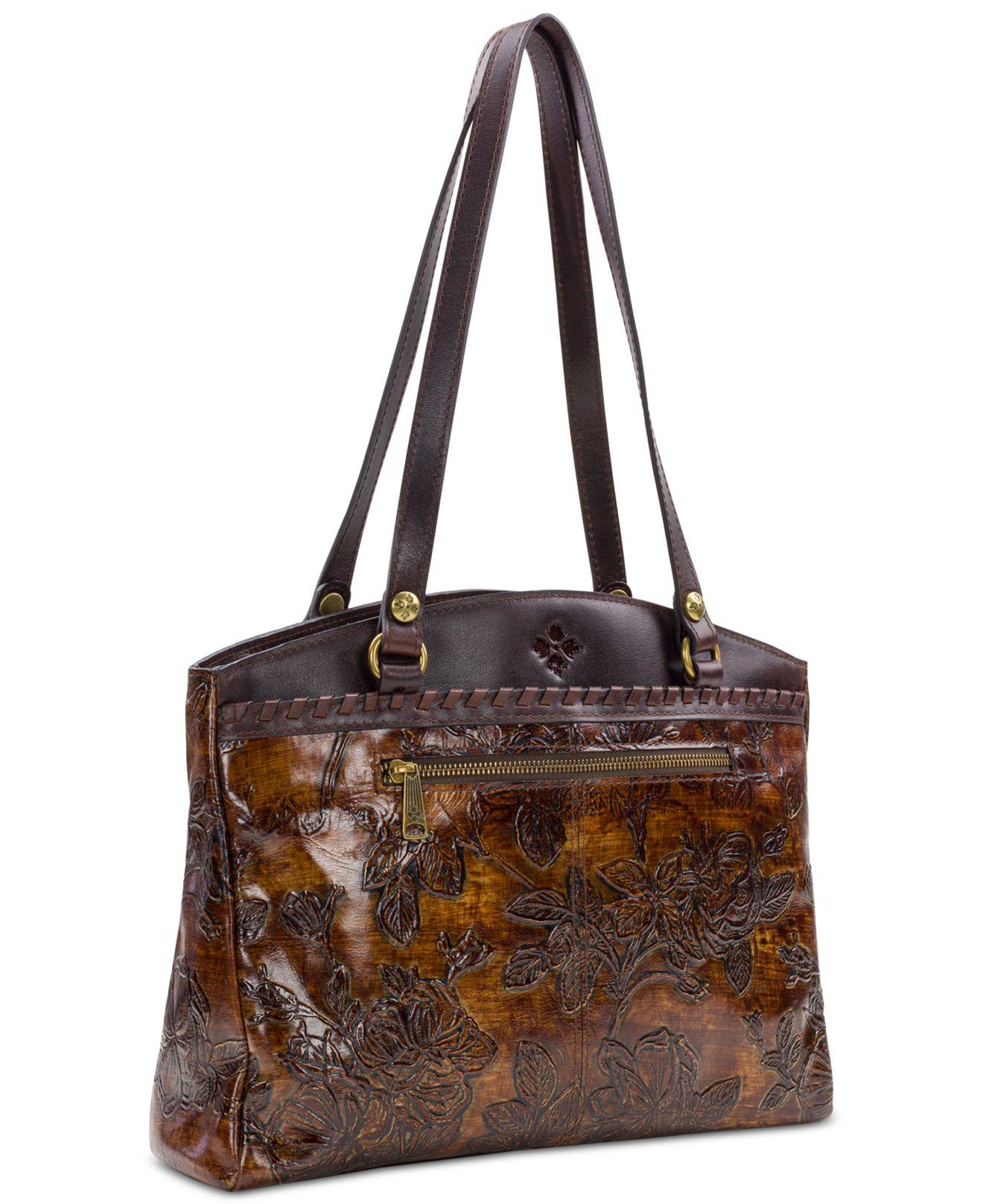 Patricia Nash Bark Leaves Poppy Tote, Created For Macy's