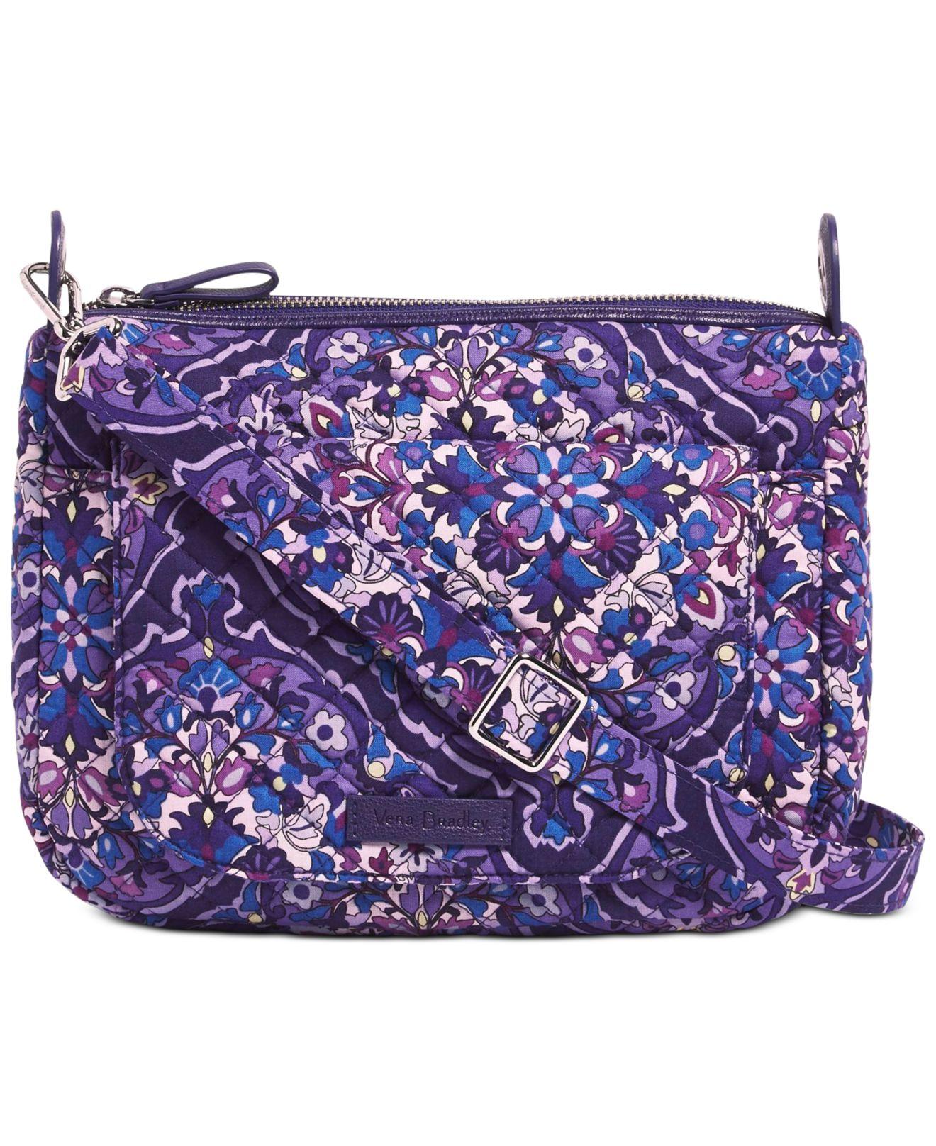 Vera Bradley Cotton Carson Shoulder Bag in Purple Lyst