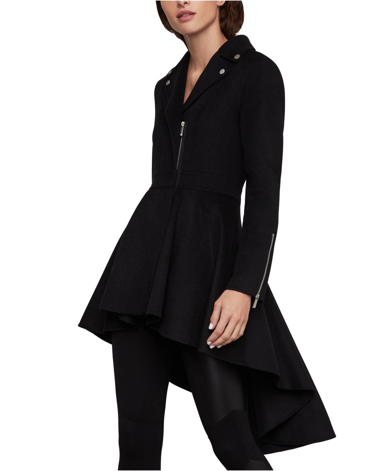 bcbg high low peplum blazer
