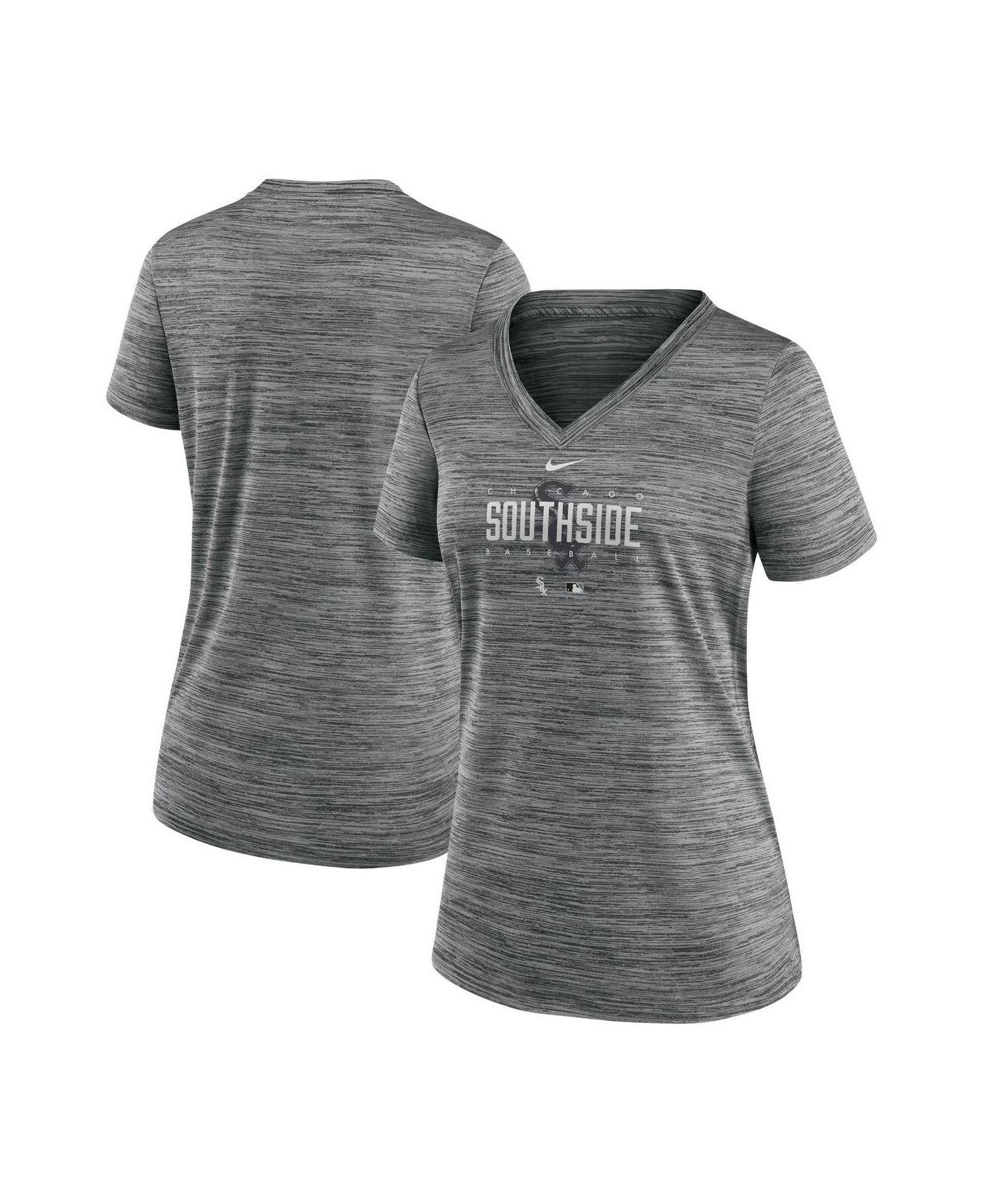 Nike Dri-FIT City Connect Velocity Practice (MLB Chicago White Sox) Women's  V-Neck T-Shirt.