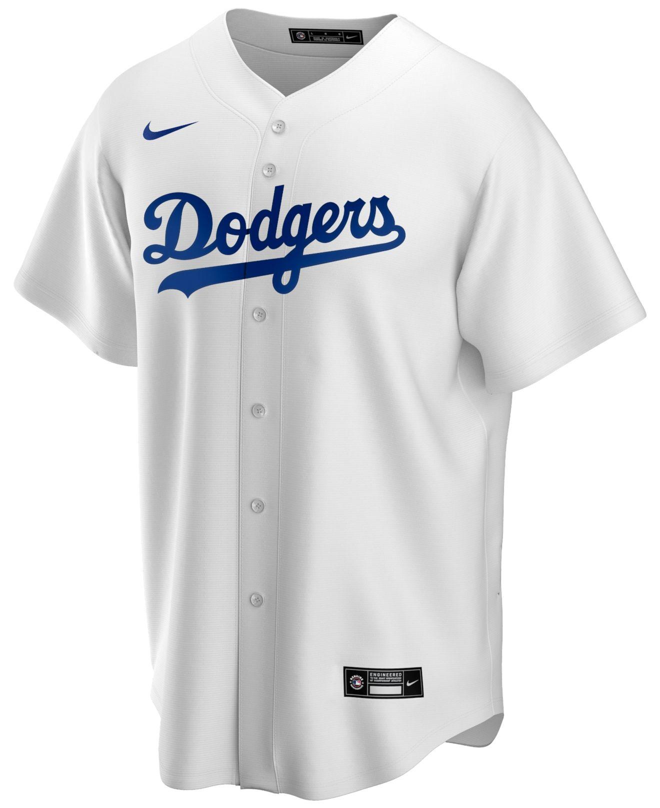 Nike Synthetic Los Angeles Dodgers Official Blank Replica Jersey in