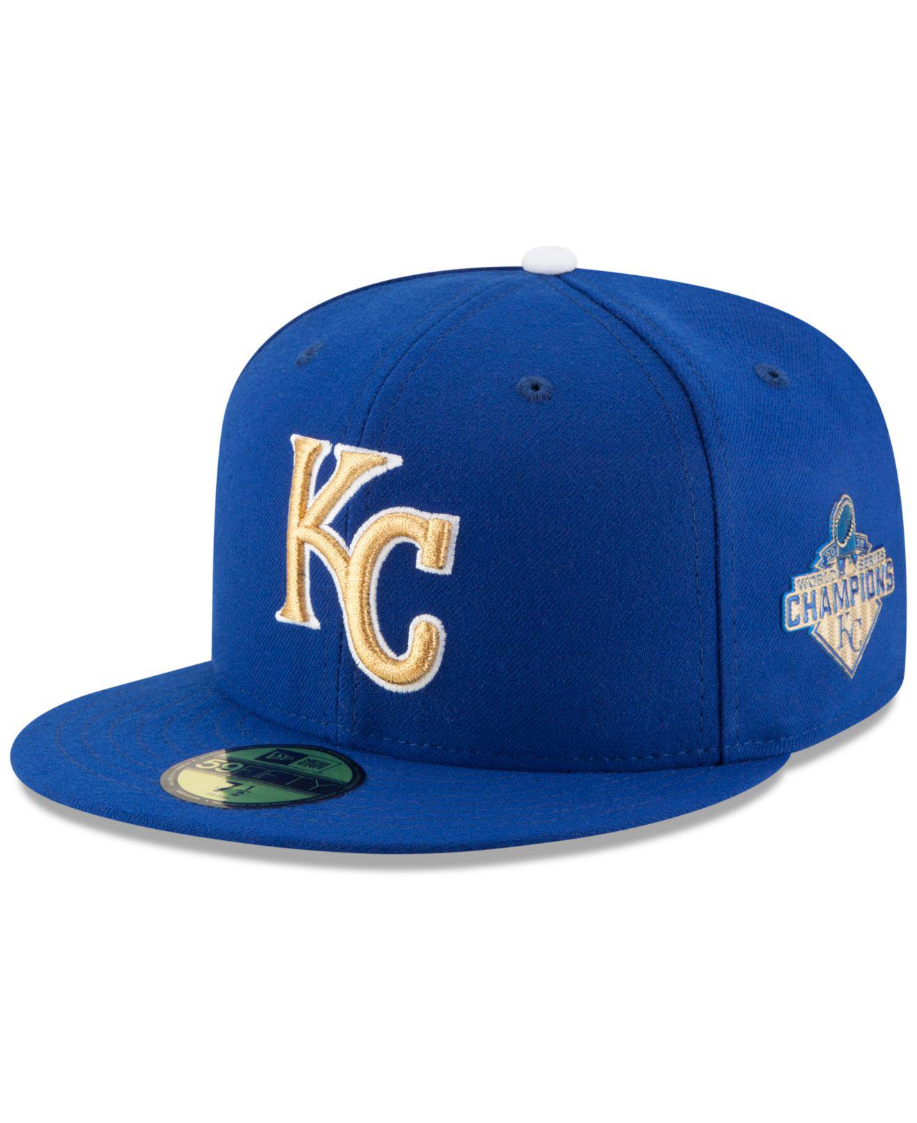 Kansas City Royals 2015 World Series Champs Royal Blue NEW Adjustable Hat 