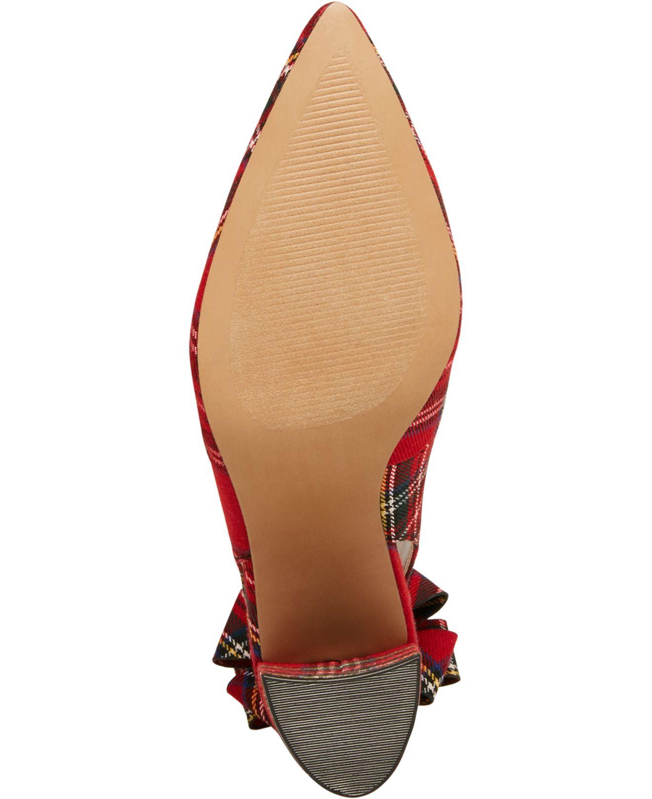 Betsey Johnson Cella Slingback Pumps in Red - Lyst