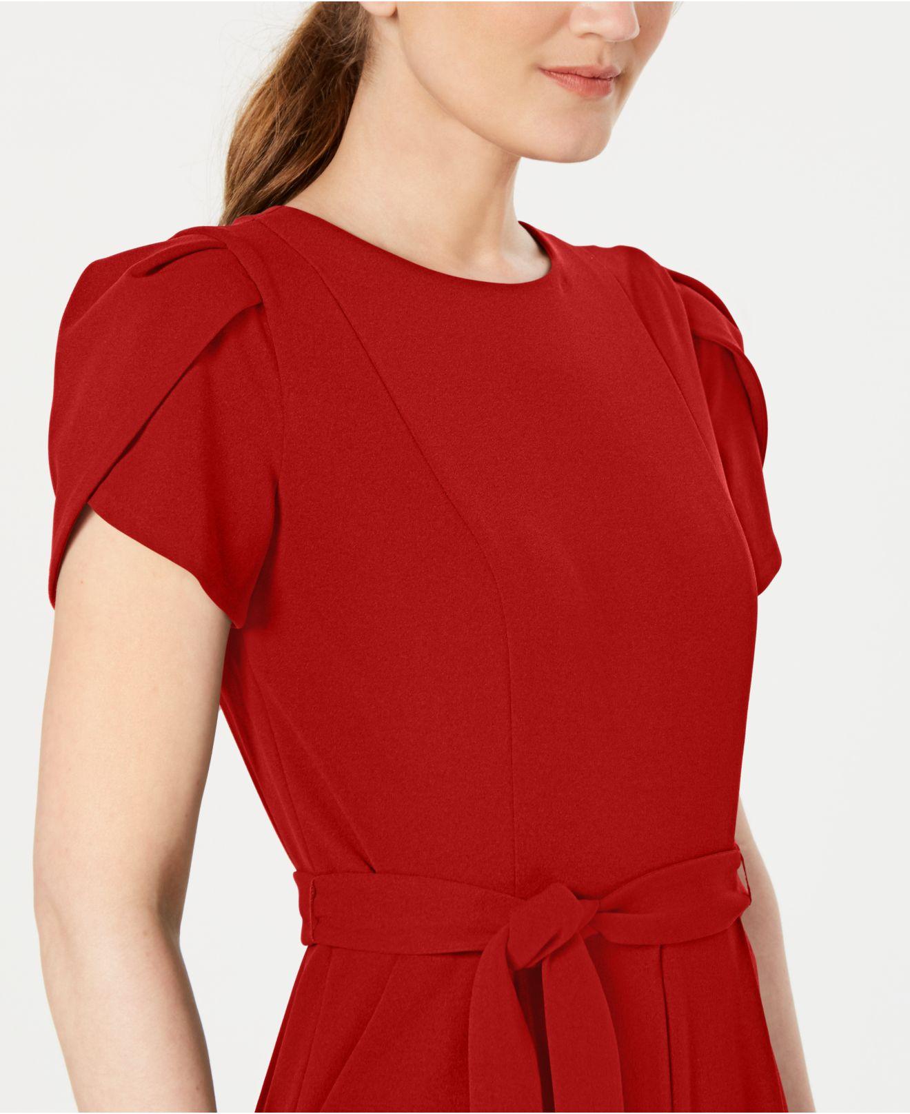 Red jumpsuit hotsell calvin klein