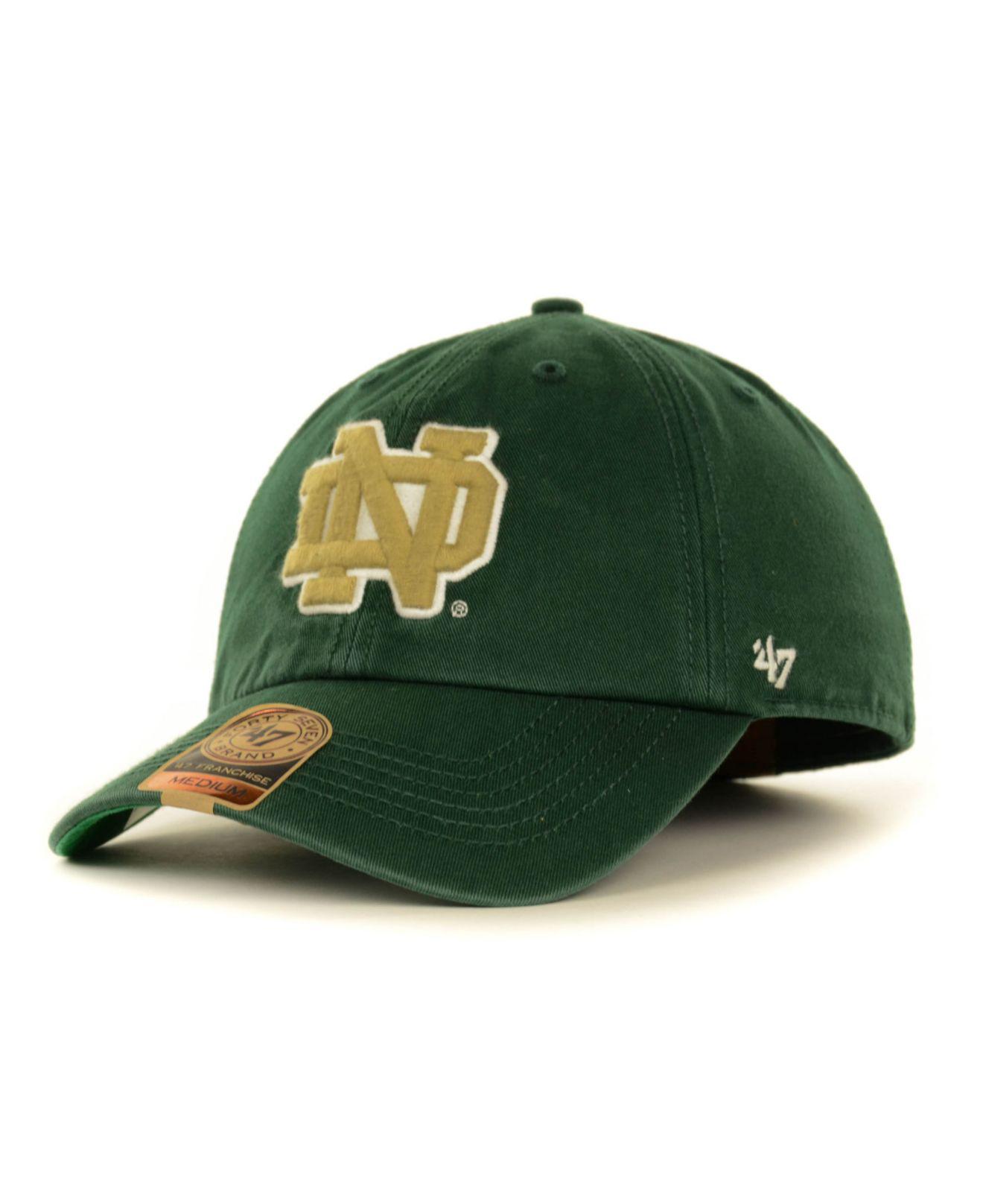 47 NCAA Notre Dame Fighting Irish Logo Strapback Cap w/Leather Strap 