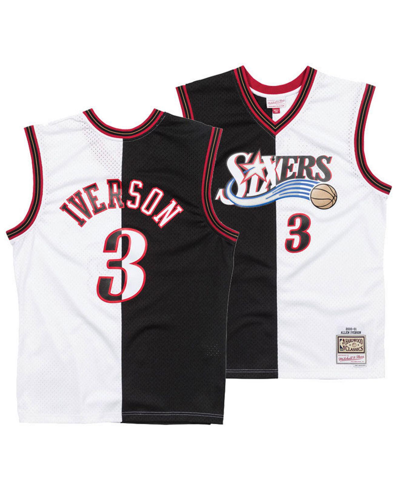 mitchell and ness allen iverson t shirt