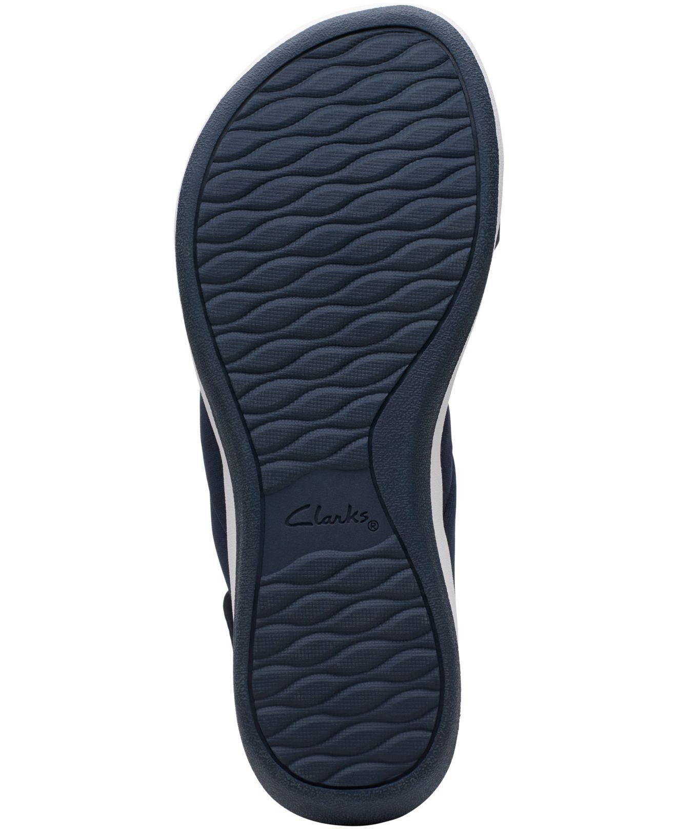 Clarks Cloudsteppers Arla Belle Flat Sandals in Blue Lyst