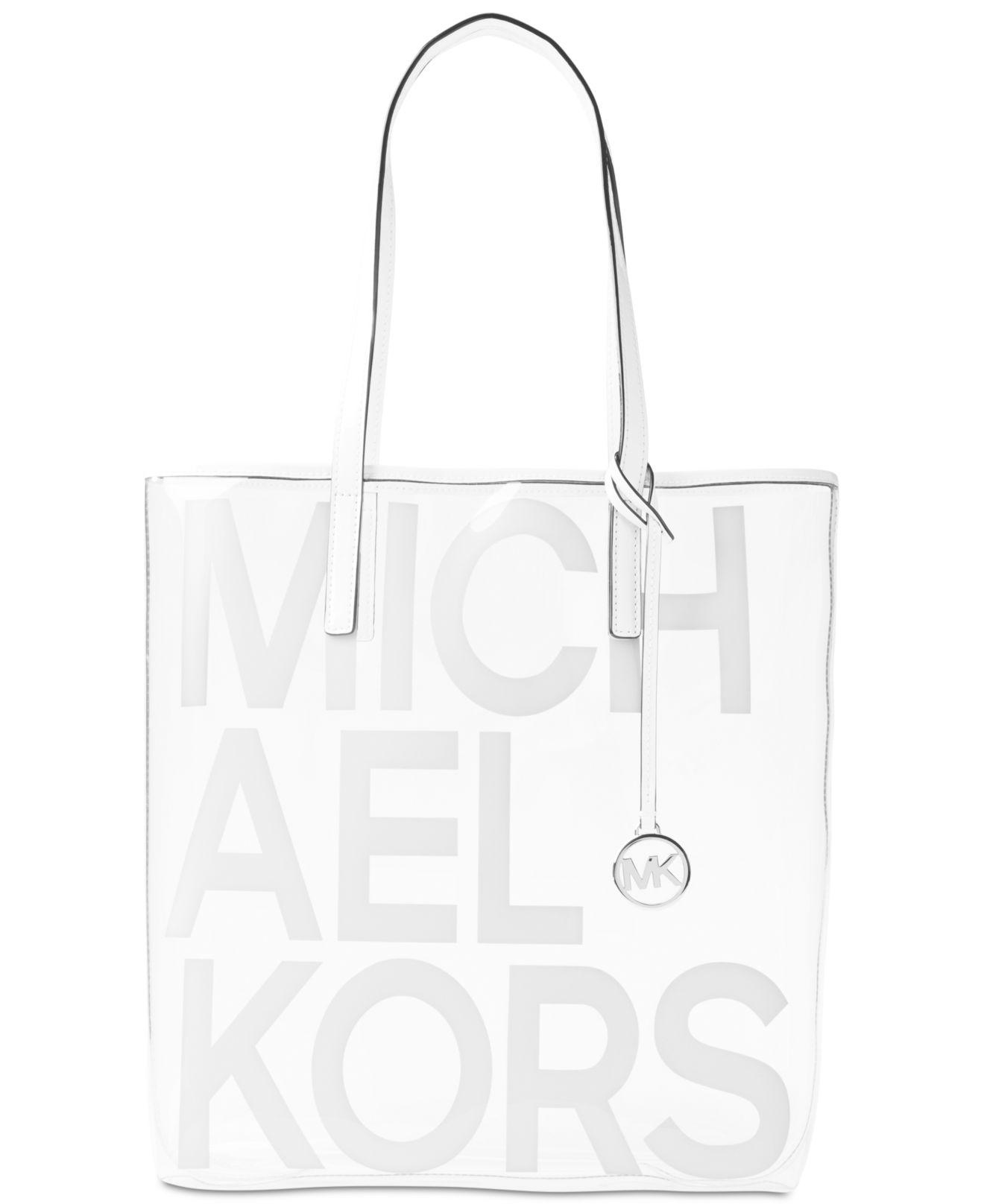 michael kors large clear tote