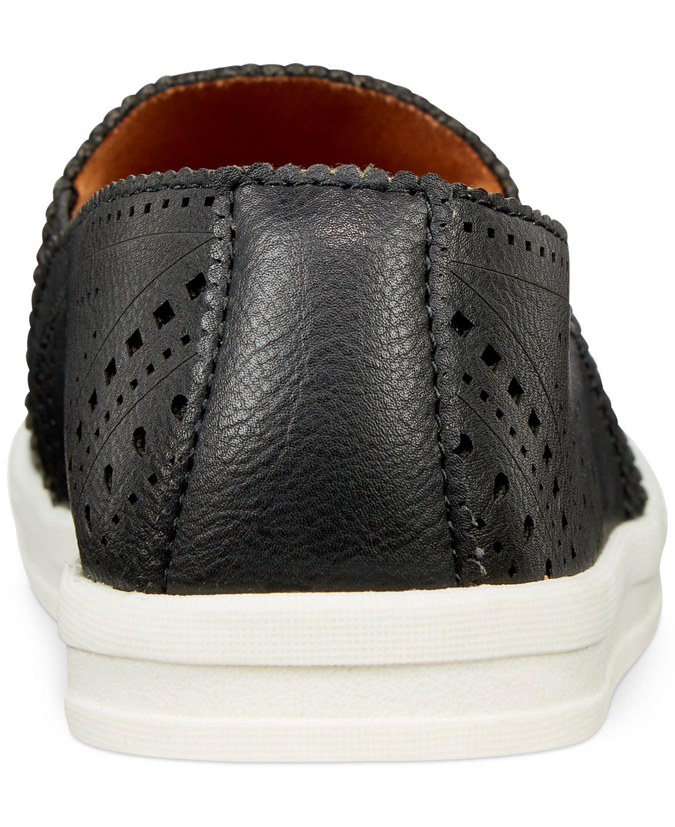 macy's black slip on sneakers