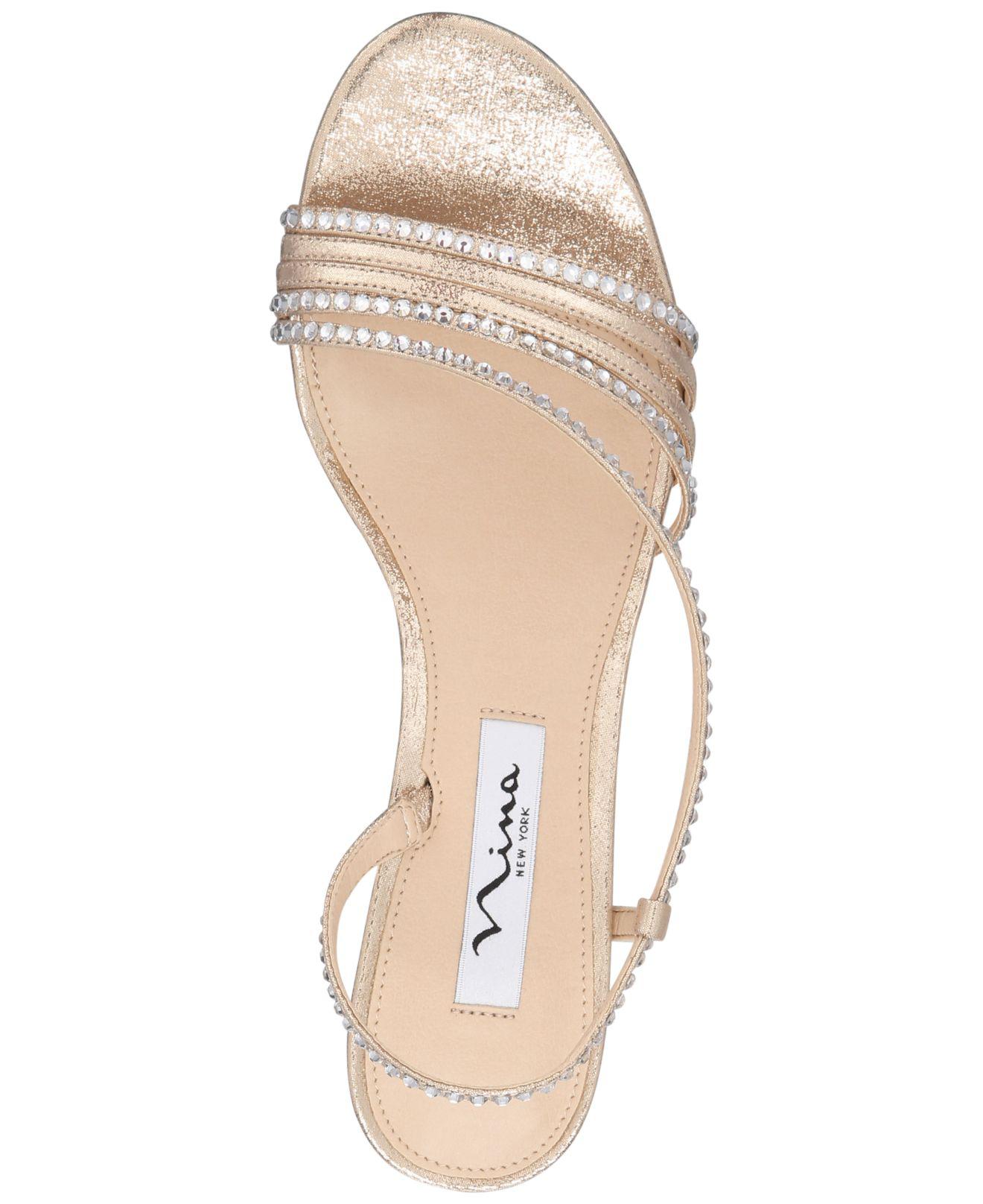 Nina gerri best sale evening sandals taupe