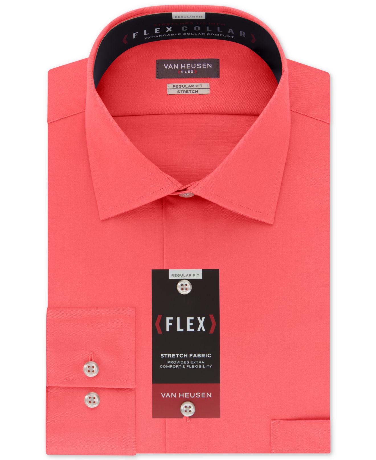 van heusen flex collar regular fit stretch
