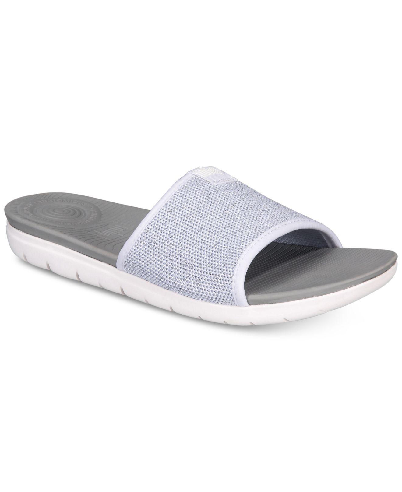 white fitflop sandals