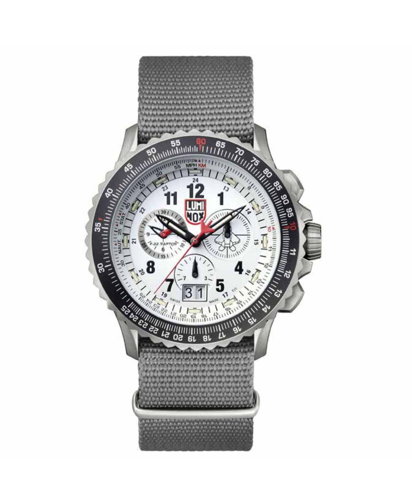 Luminox Synthetic F22 Raptor Titanium Chrono Nylon Strap Watch in