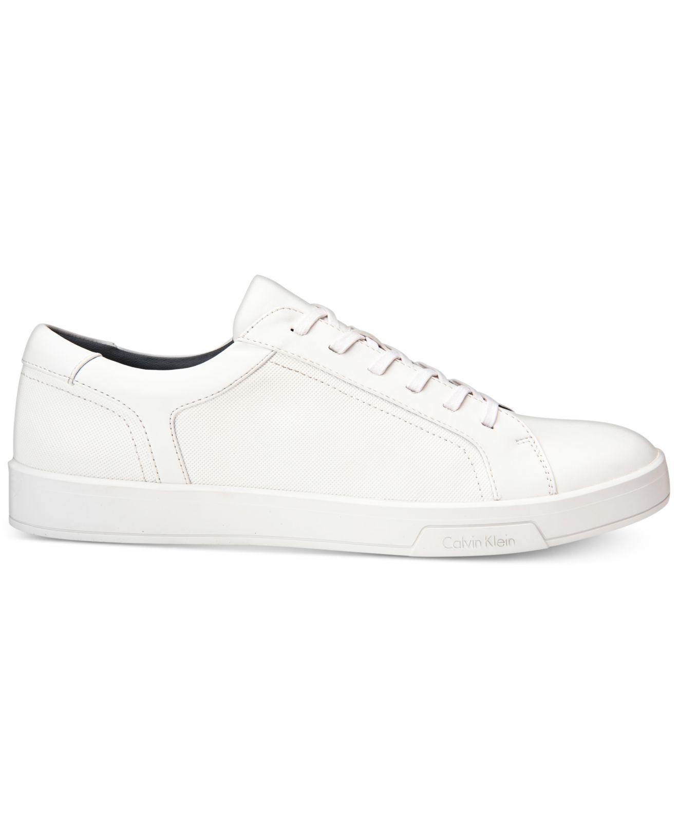 Calvin Klein Bowyer Diamond Sneakers in White for Men | Lyst