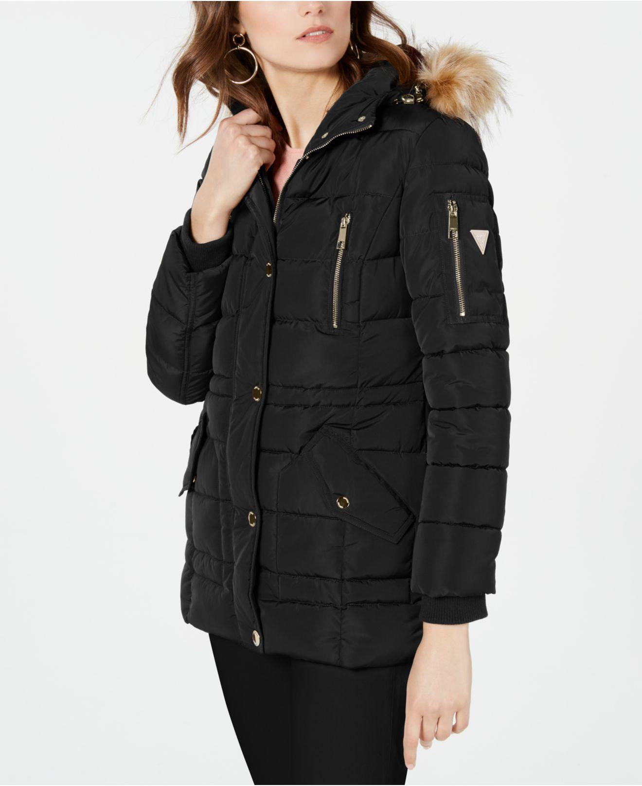 guess hooded puffer