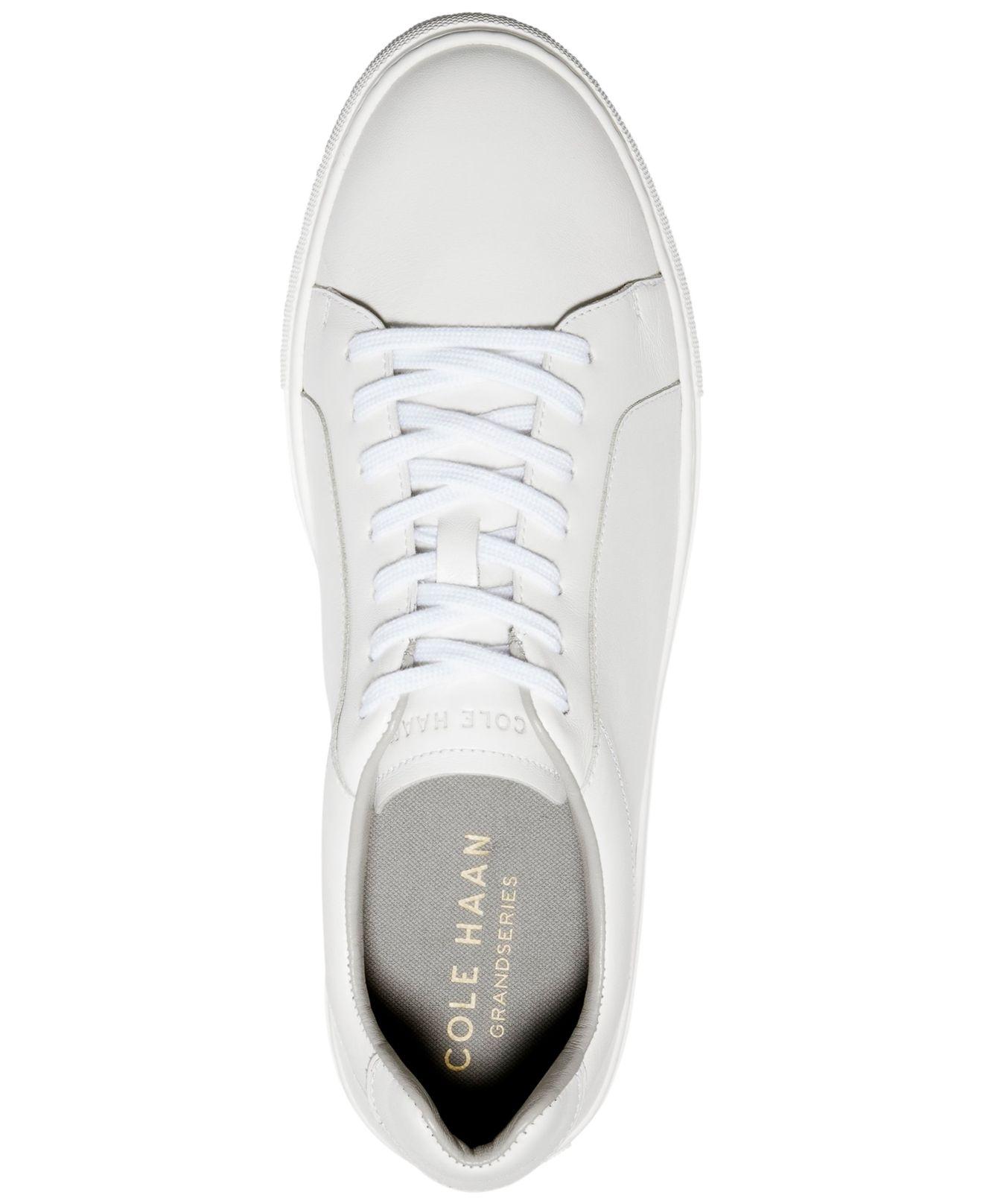 Cole Haan Leather Grand Series Jensen Sneakers in White for Men | Lyst