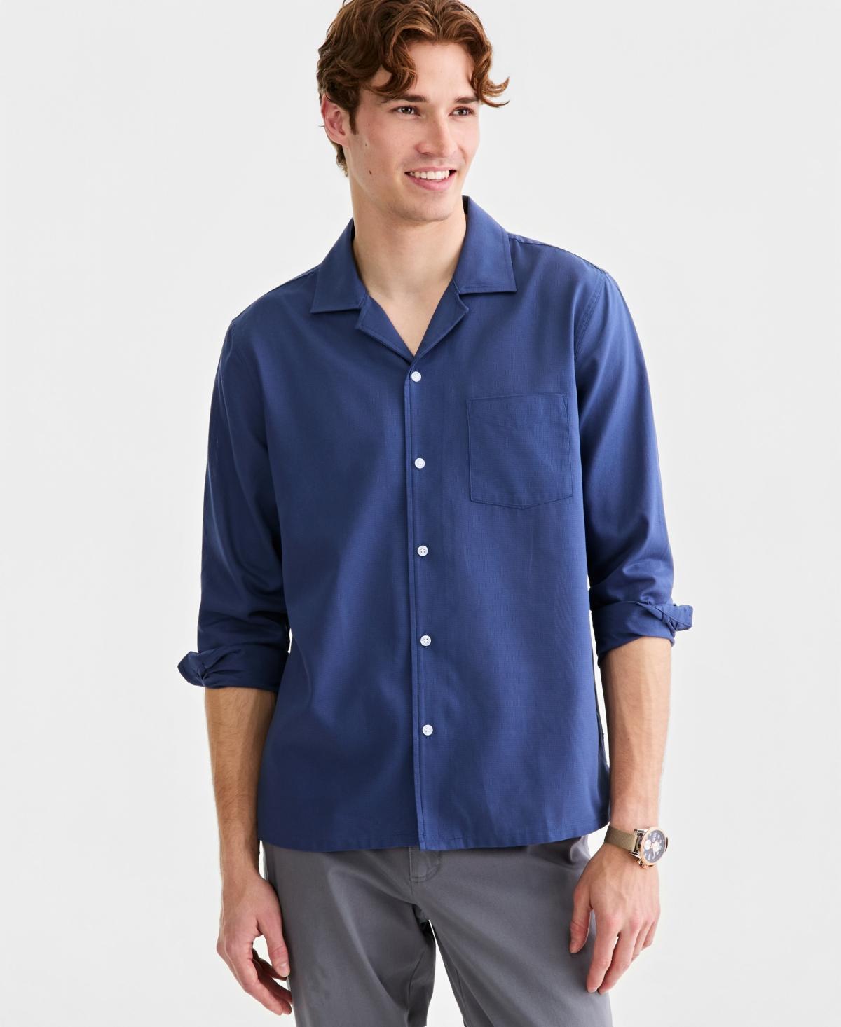 slim fit dress slacks Club Room Mens Regular Fit Performance Stretch Dress Shirt main image 1