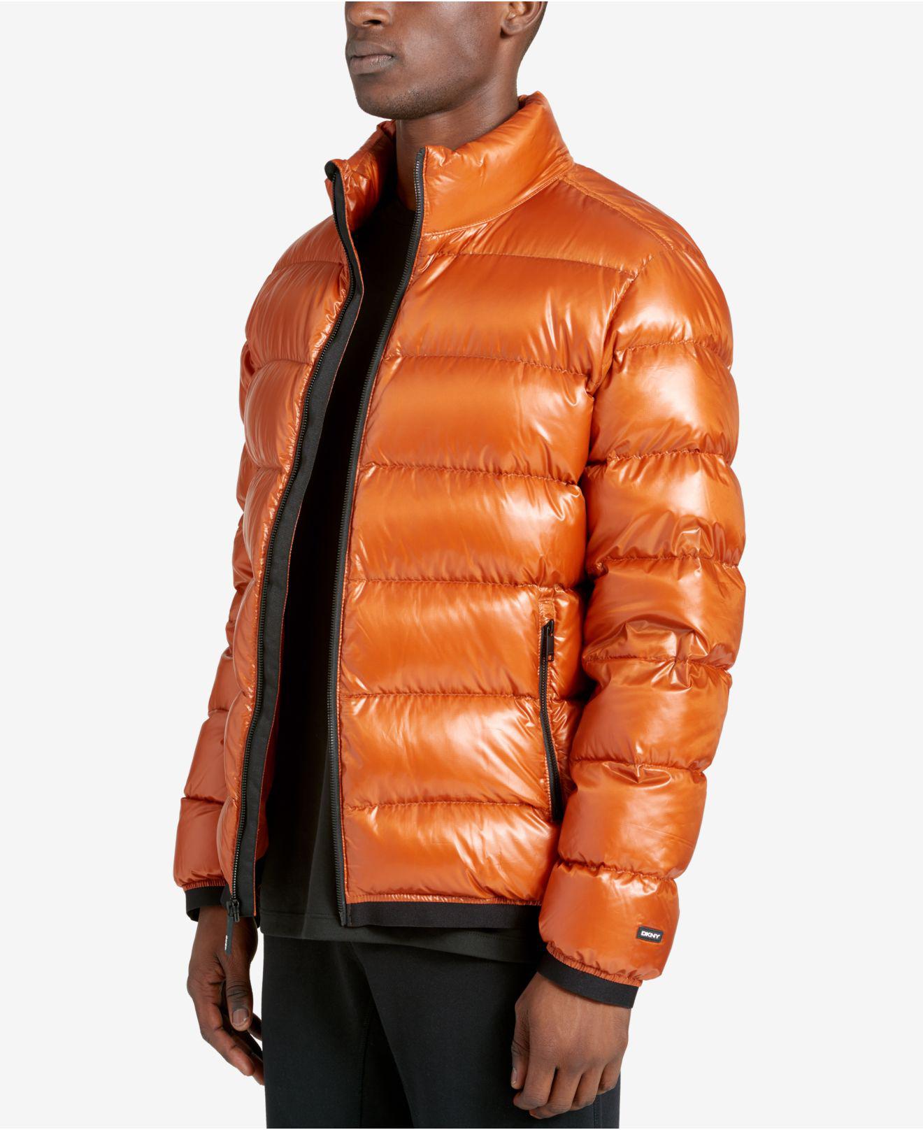 dkny mens puffer coat