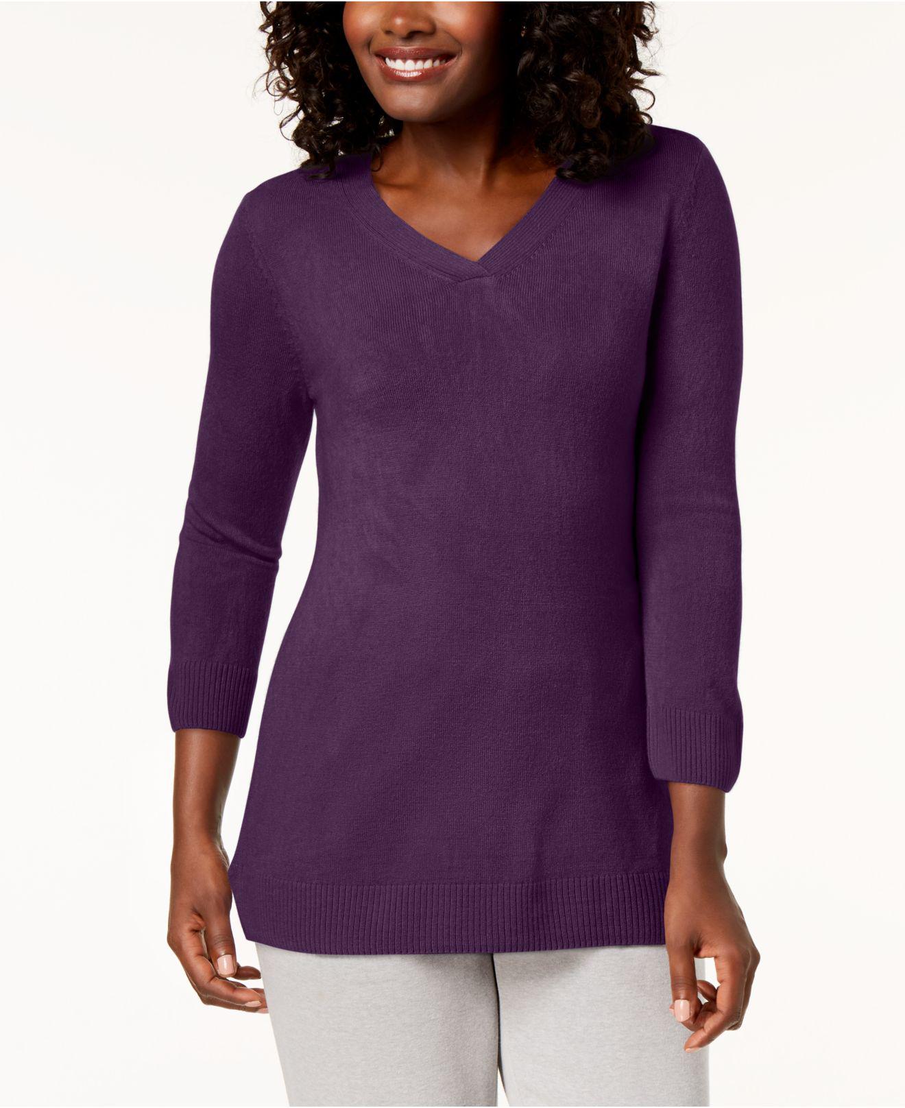 karen scott v neck sweater