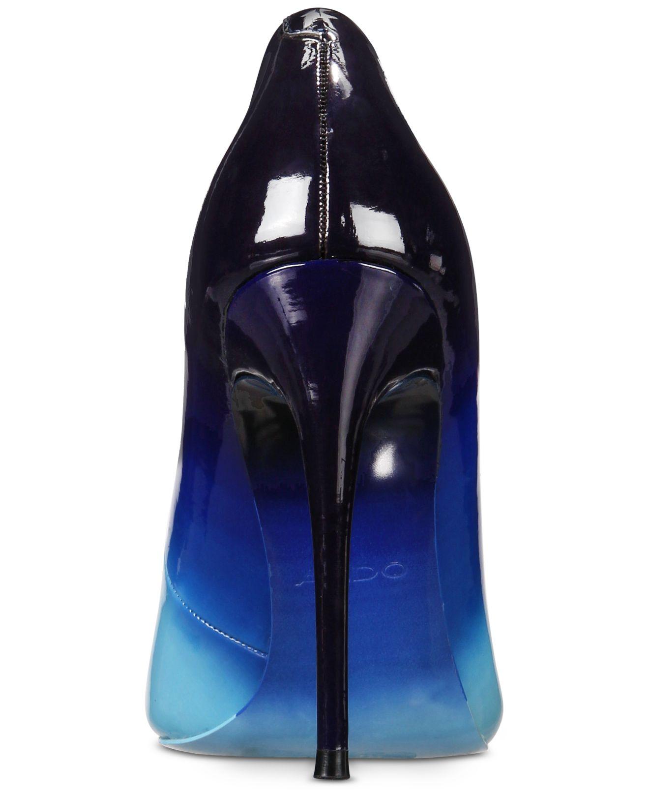 seng Antagonisme dukke ALDO Leather Stessy Pump in Light Blue (Blue) - Lyst