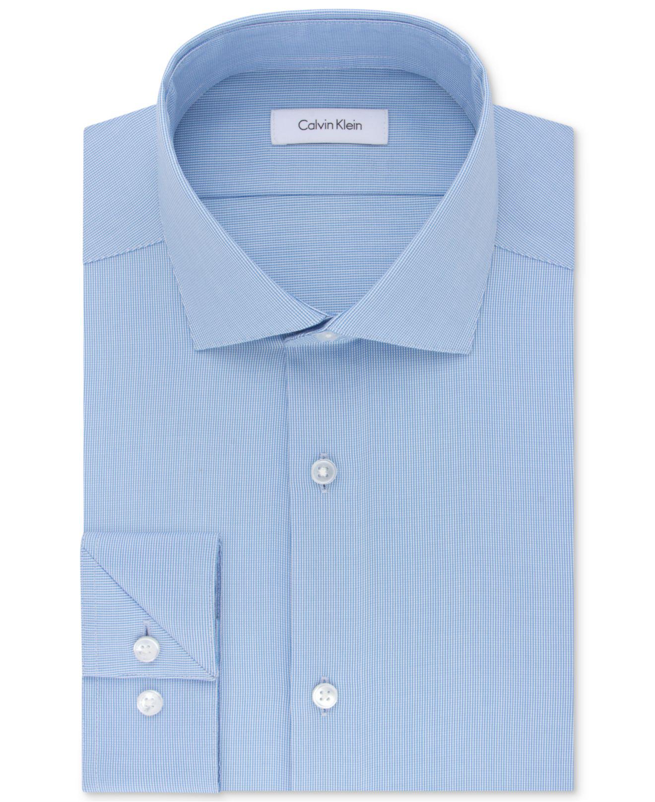 calvin klein slim fit performance non iron dress shirt