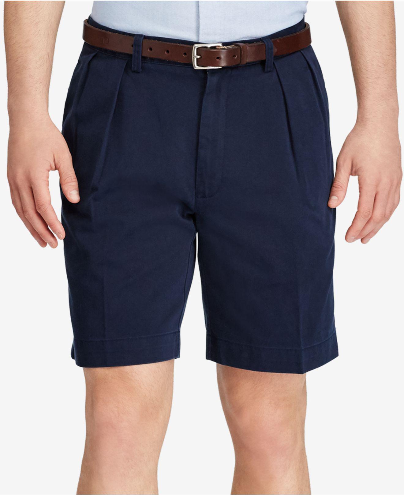 Polo Ralph Lauren Cotton Classic-fit Pleated Chino Shorts in Blue for Men -  Lyst
