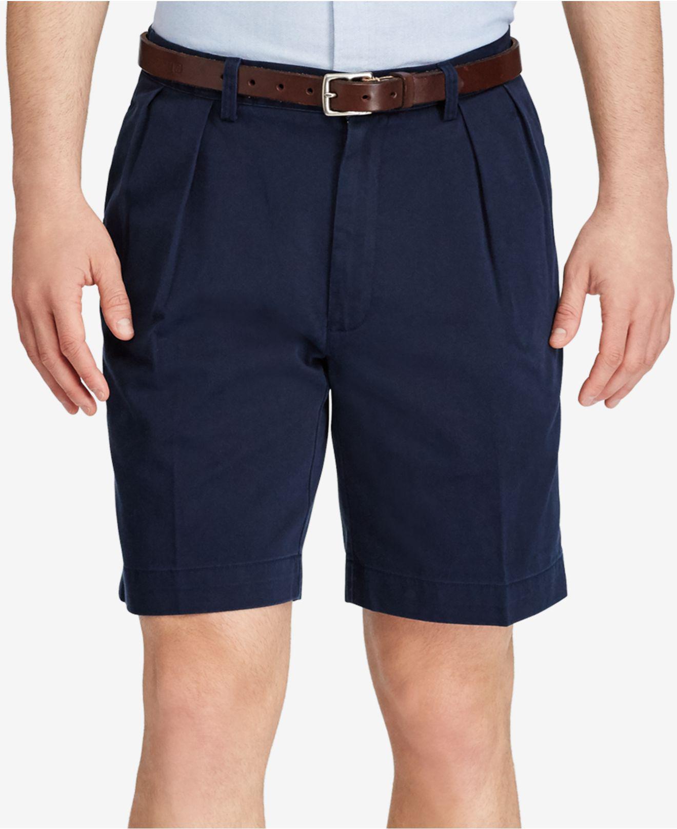 ralph lauren pleated shorts