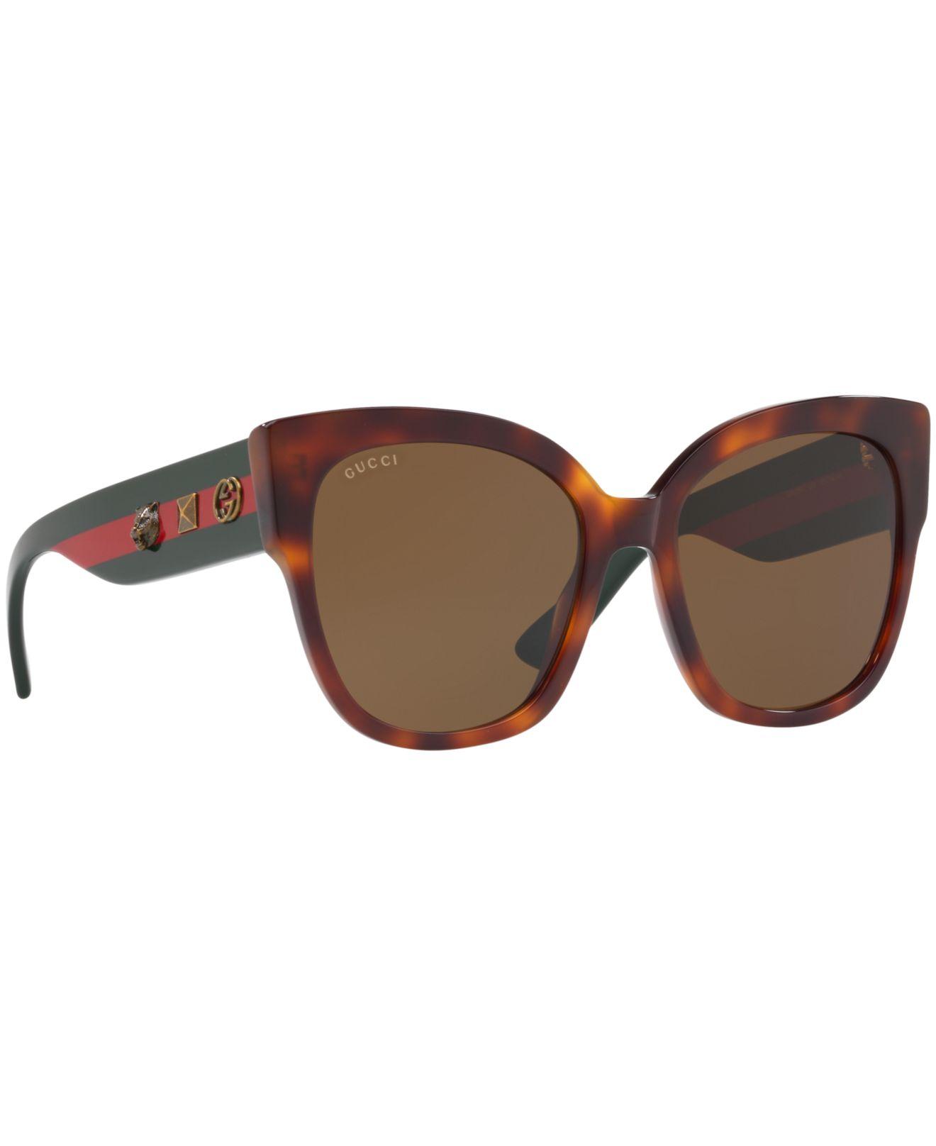 Gucci GG0059S 002 Women's Sunglasses in Brown | Lyst