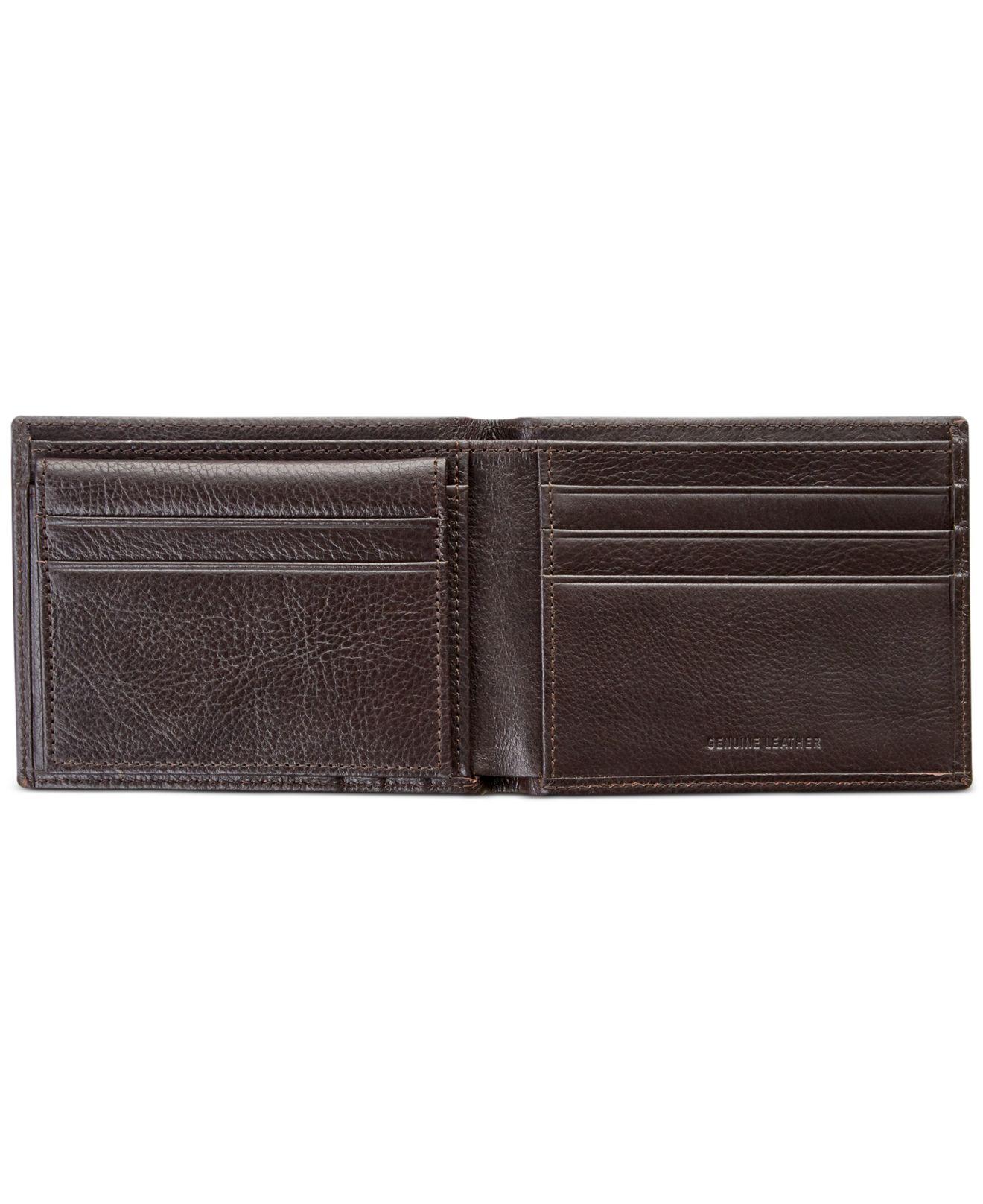 Perry Ellis Rfid Leather Wallet in Black for Men - Lyst