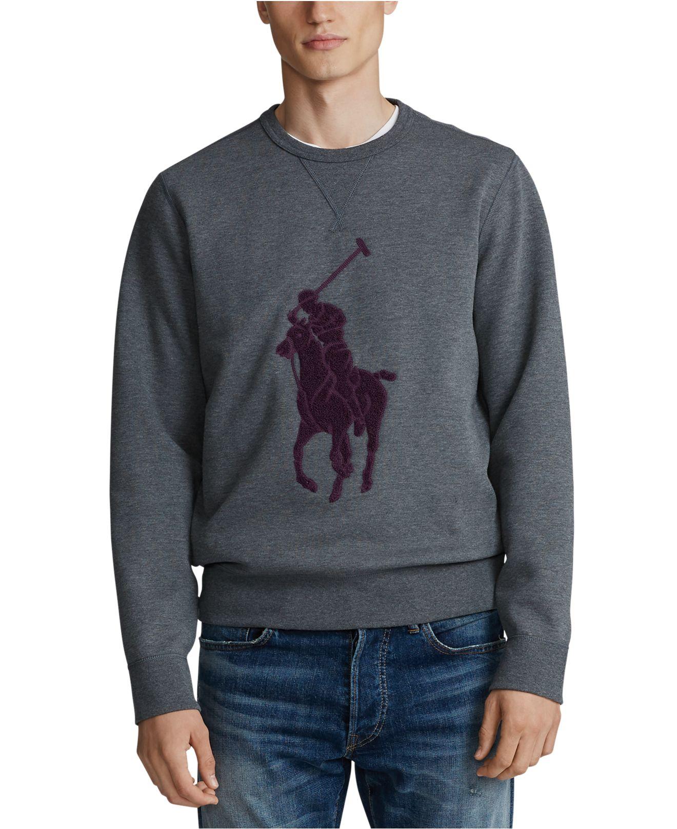 Download Polo Ralph Lauren Synthetic Double-knit Big Pony Crew Neck ...