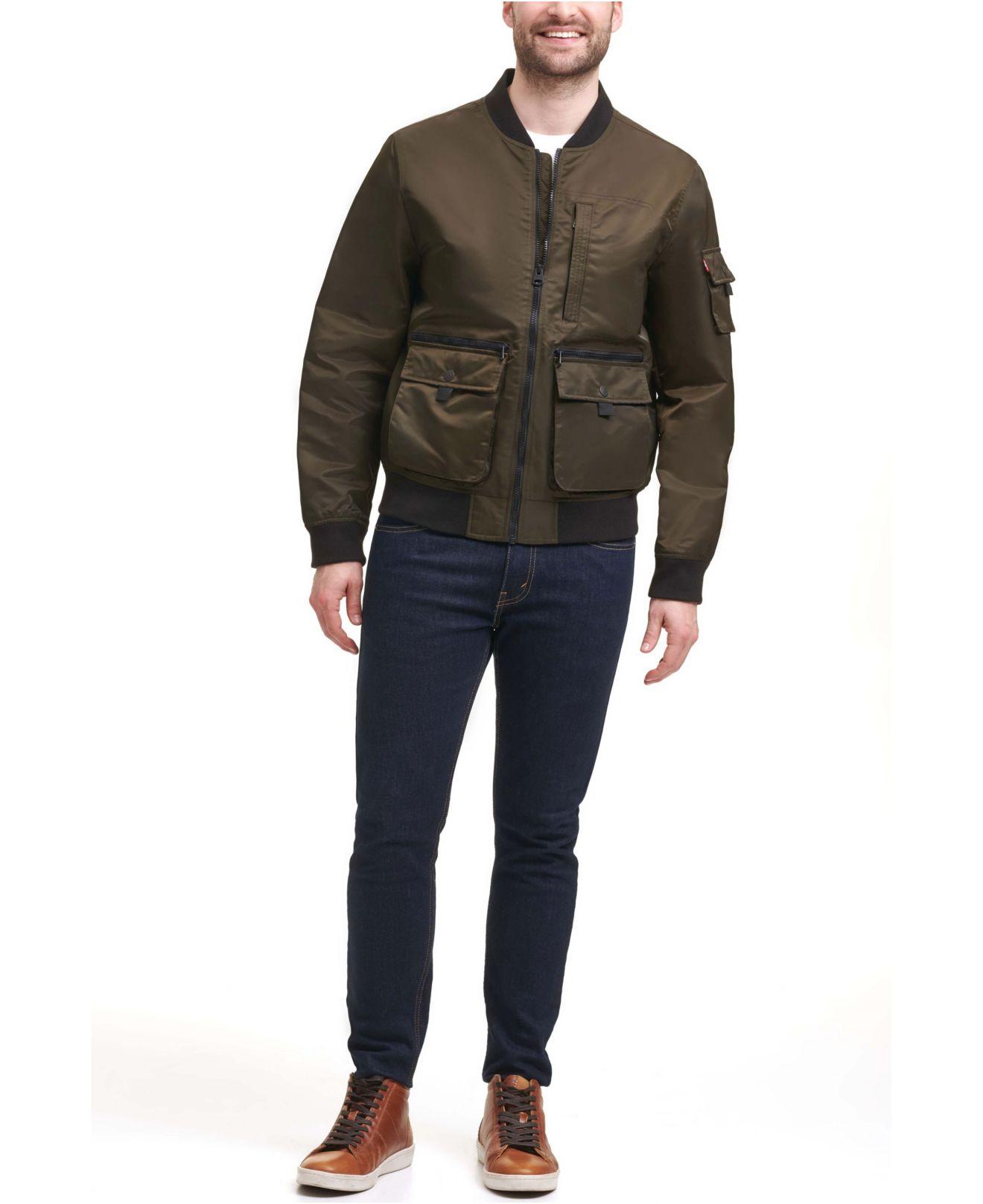 Levis satin bomber jacket sale