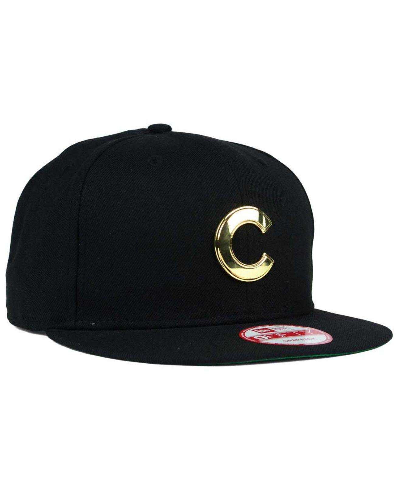black and gold cubs hat
