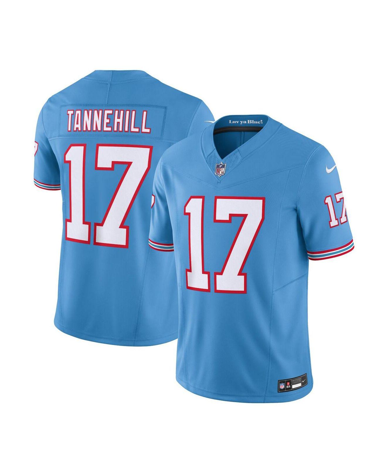 Nike Ryan Tannehill Light Blue Tennessee Titans Oilers Throwback Vapor  F.u.s.e. Limited Jersey for Men