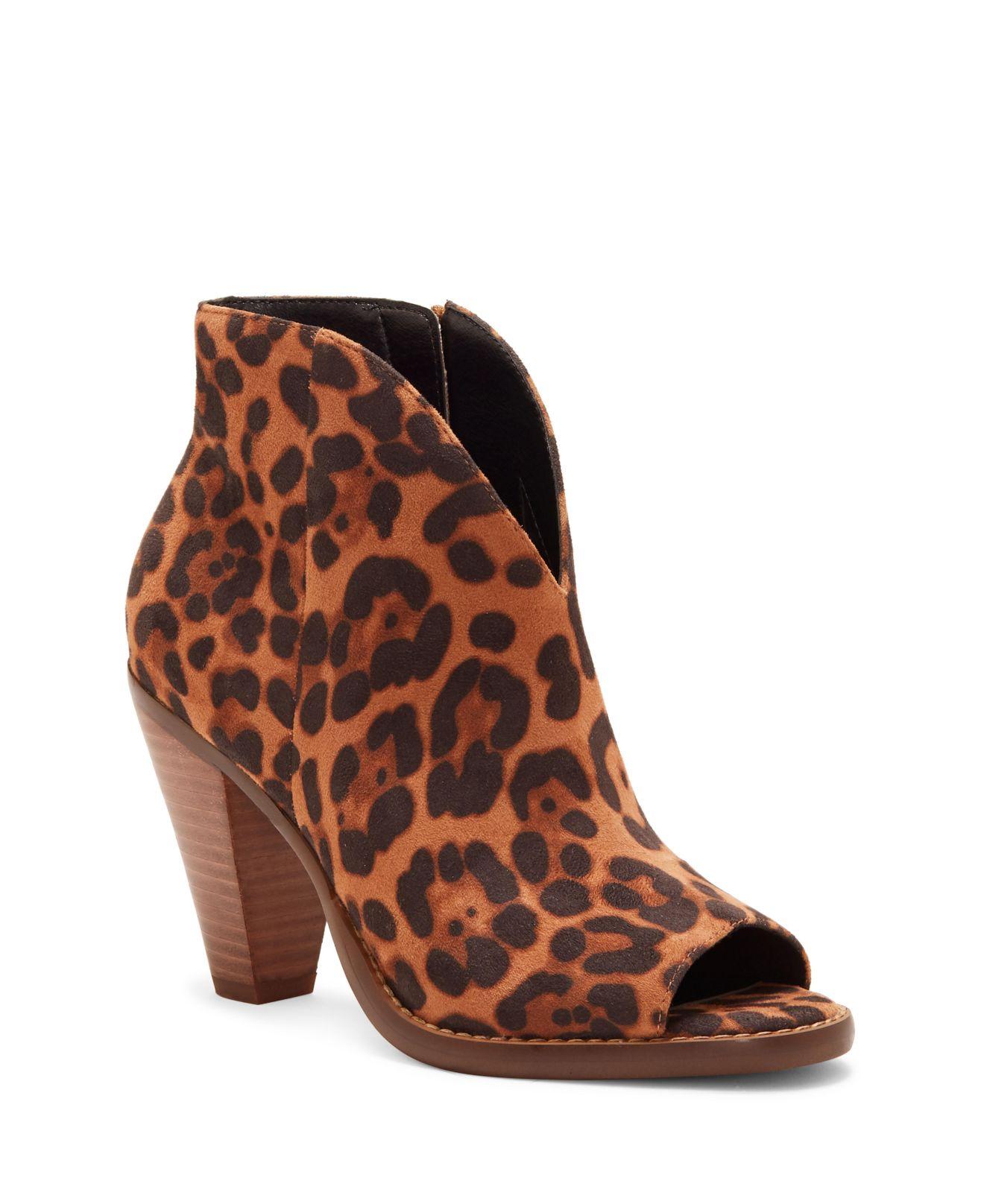 jessica simpson leopard print booties
