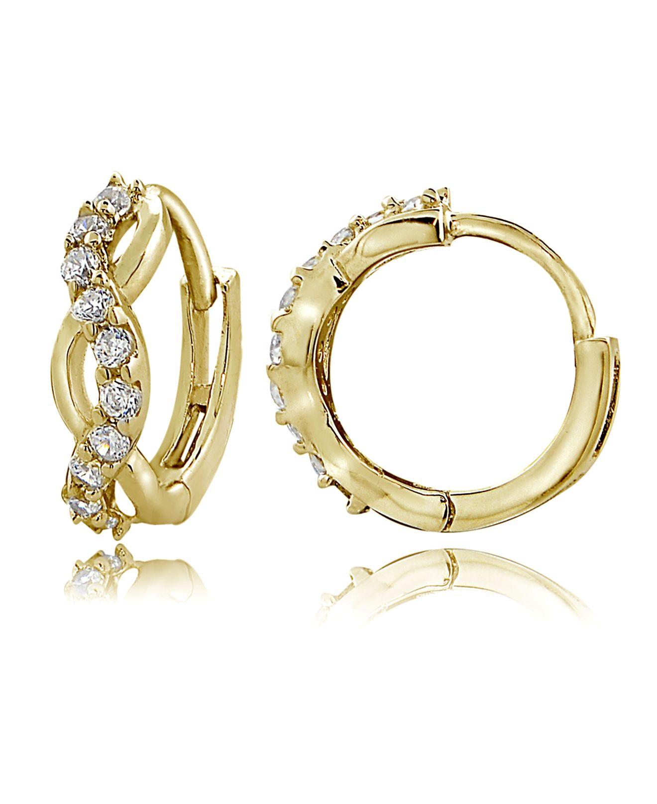 giani bernini earrings 18k gold over sterling silver
