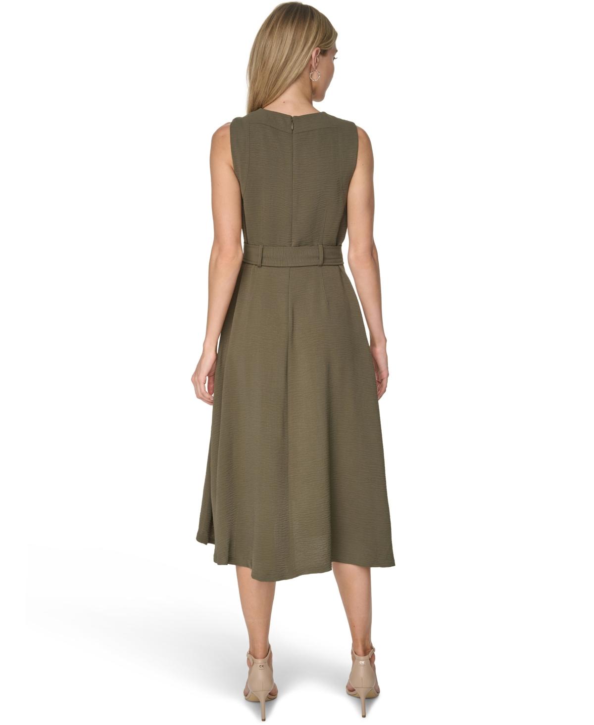 olive green calvin klein dress Modest Fashion Olive Green Dress L-XL