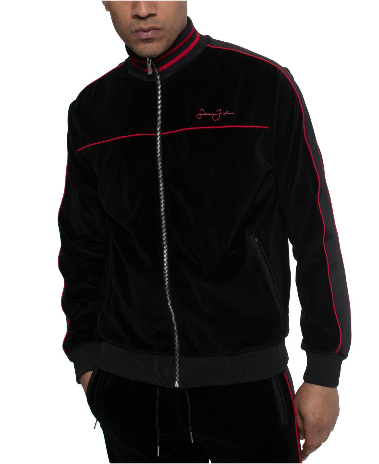 sean john velour track pants