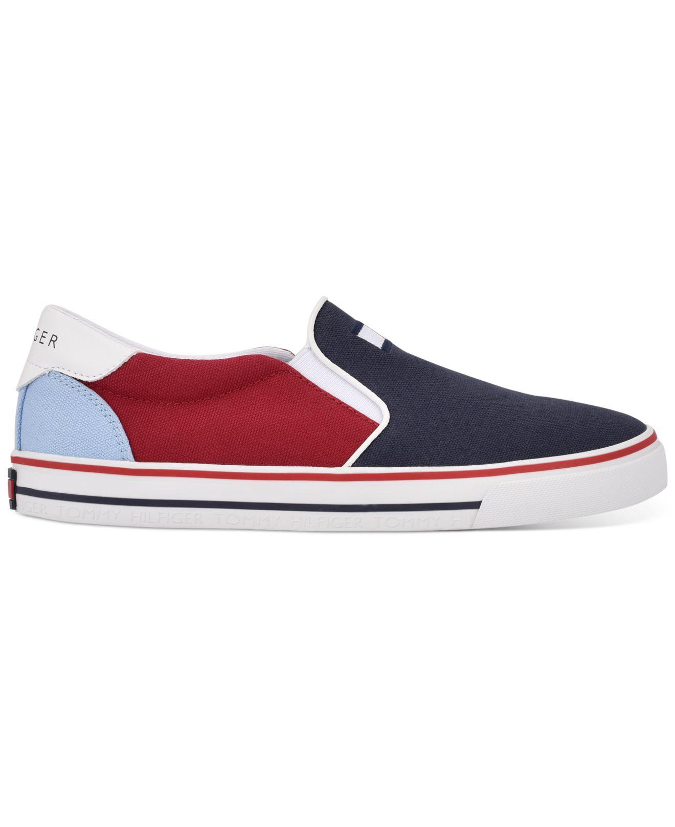 Tommy Hilfiger Oaklyn Twin Gore Slip - On Sneakers in Red (Blue 