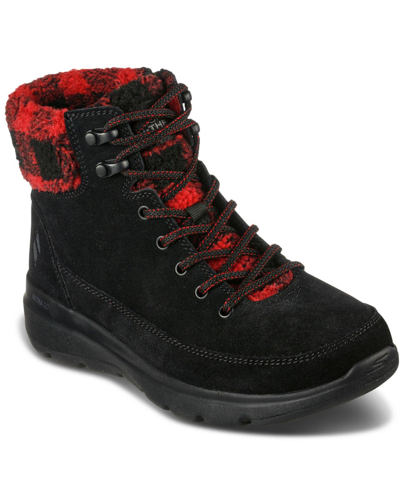 Skechers On The Go Glacial Ultra - Timber Winter Boots From Finish Line in  Black | Lyst